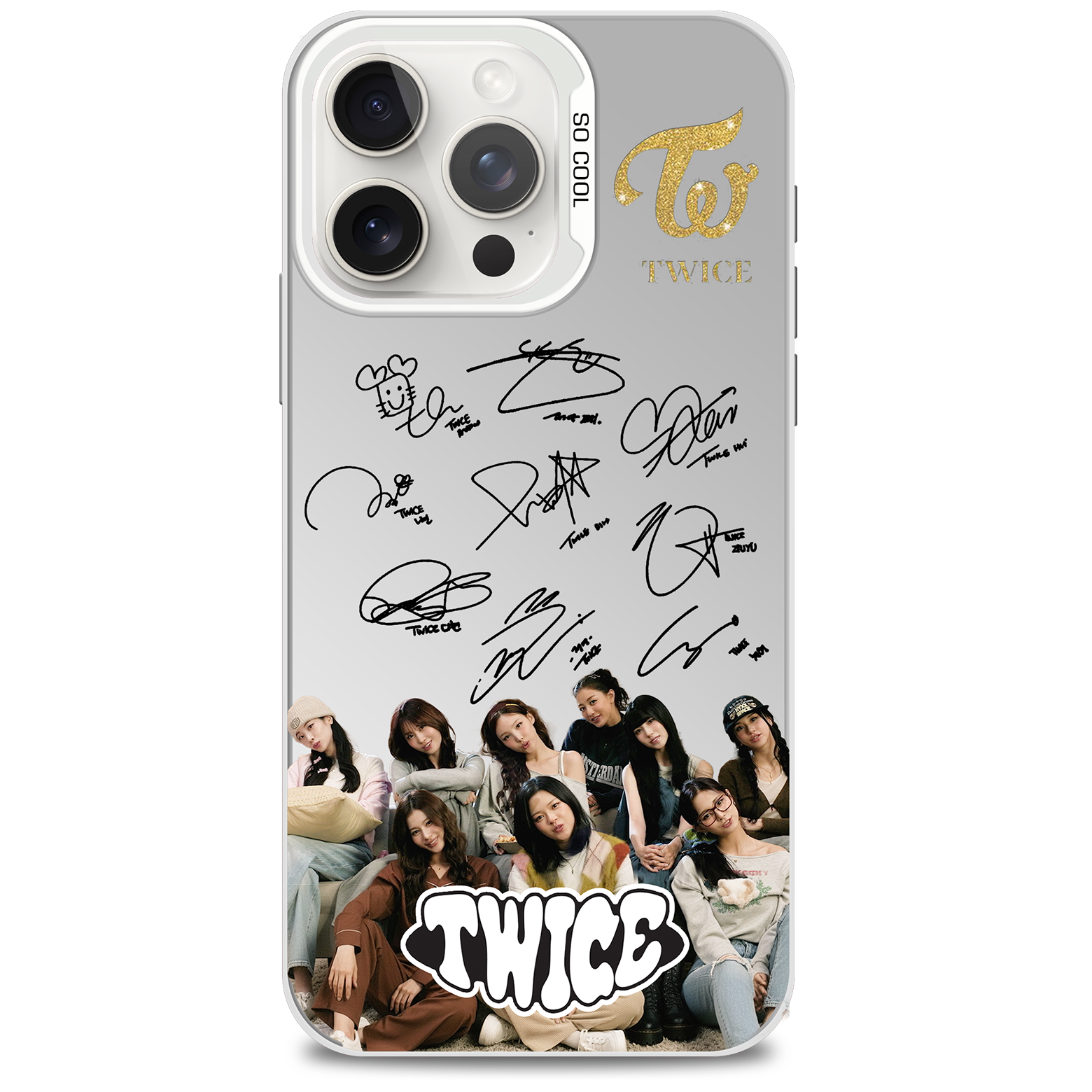 ミラースマホケース-銀【TWICE/ME+YOU】