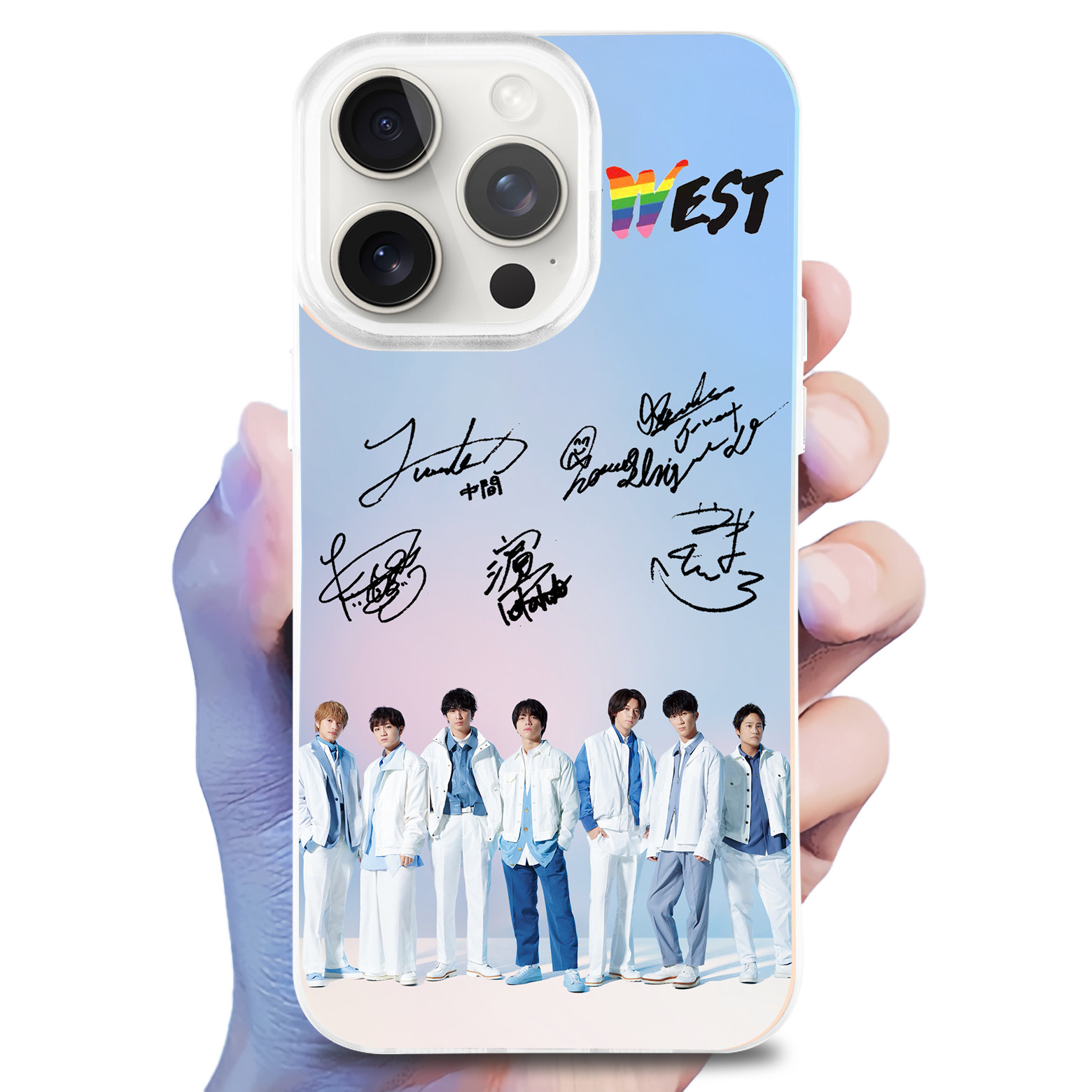 レーザーグラデーションスマートフォンケース【WEST.】