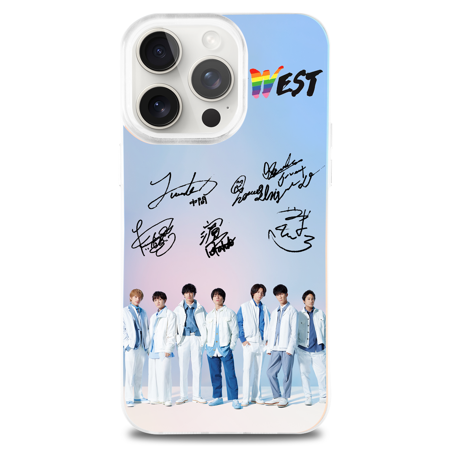 レーザーグラデーションスマートフォンケース【WEST.】