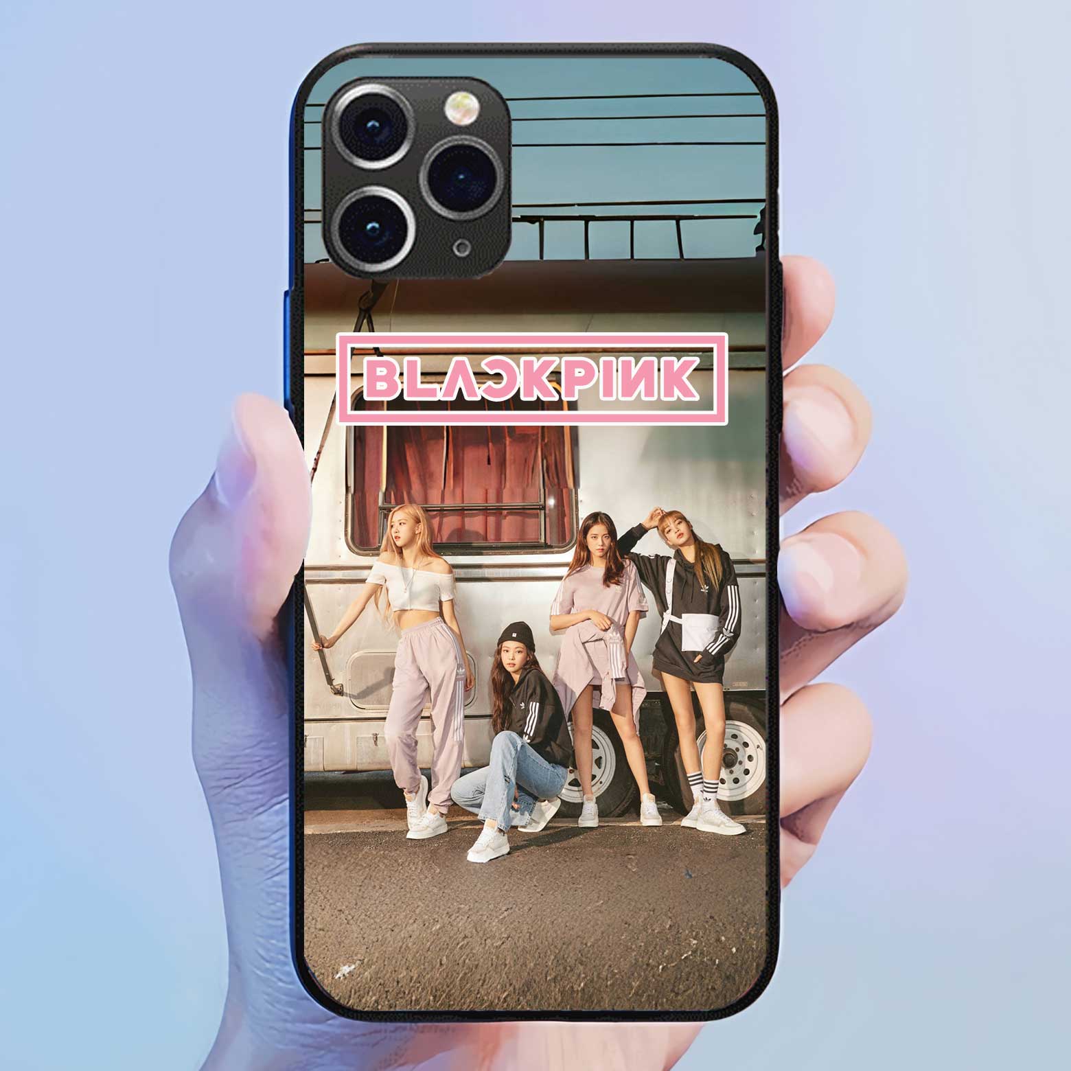 発光するスマートフォンケース 【BLACKPINK】2種類