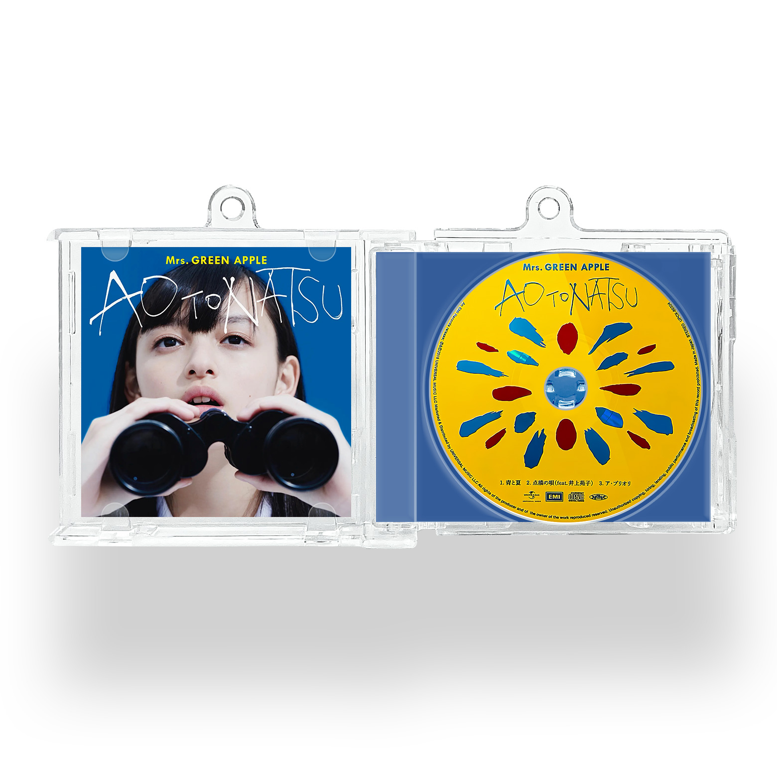 MrsGREENAPPLE グッズ |NFCミニCDキーリング【MrsGREENAPPLE/青