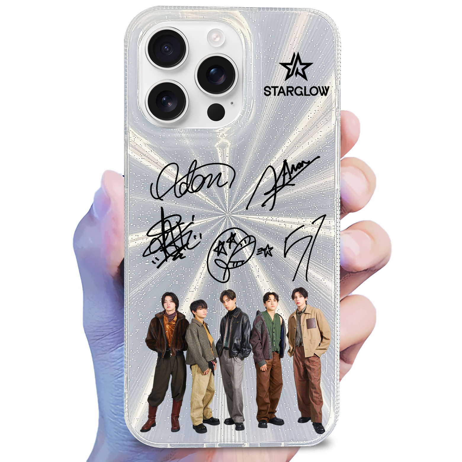 オーロラレーザーグラデーションスマートフォンケース【STARGLOW/PIECES -STARGLOW Ver.-】