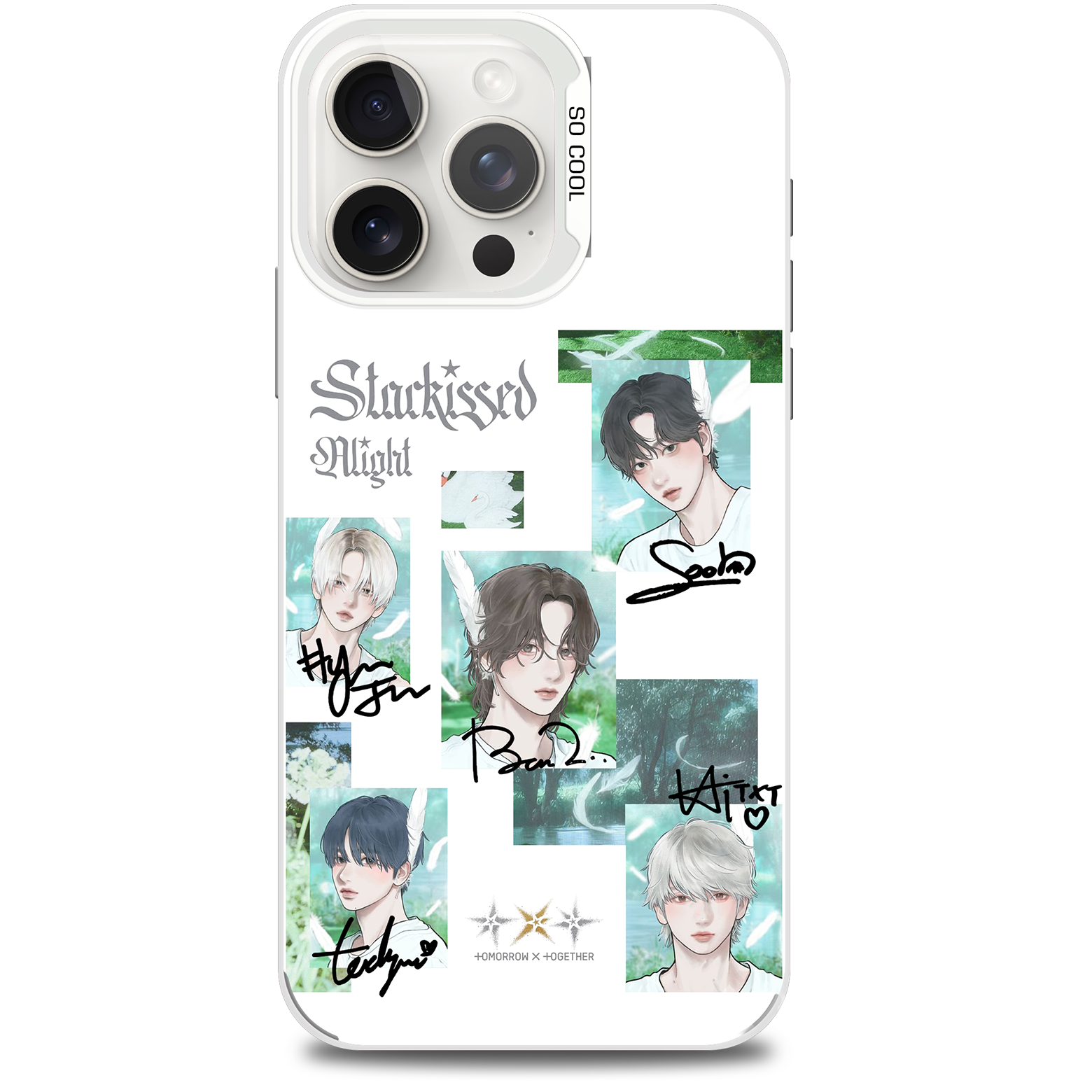 ミラースマホケース-銀【TXT/Starkissed】