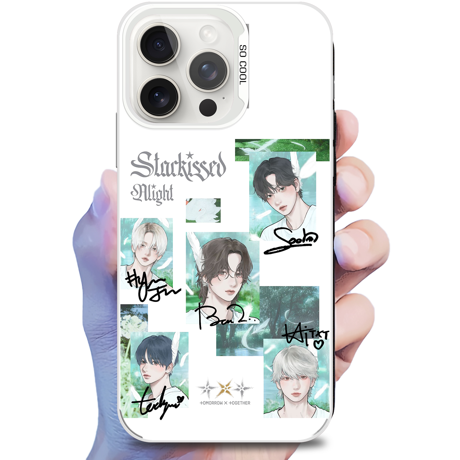 ミラースマホケース-銀【TXT/Starkissed】