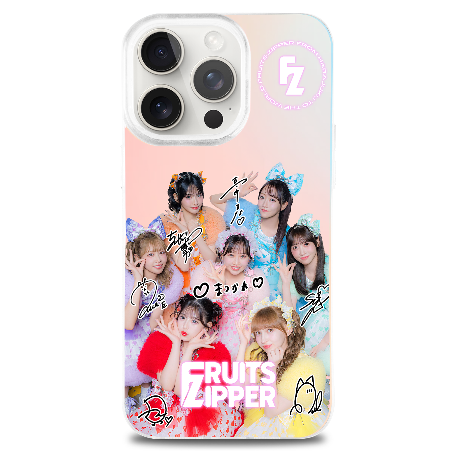 ミラースマホケース【FRUITS ZIPPER/はちゃめちゃわちゃライフ!】