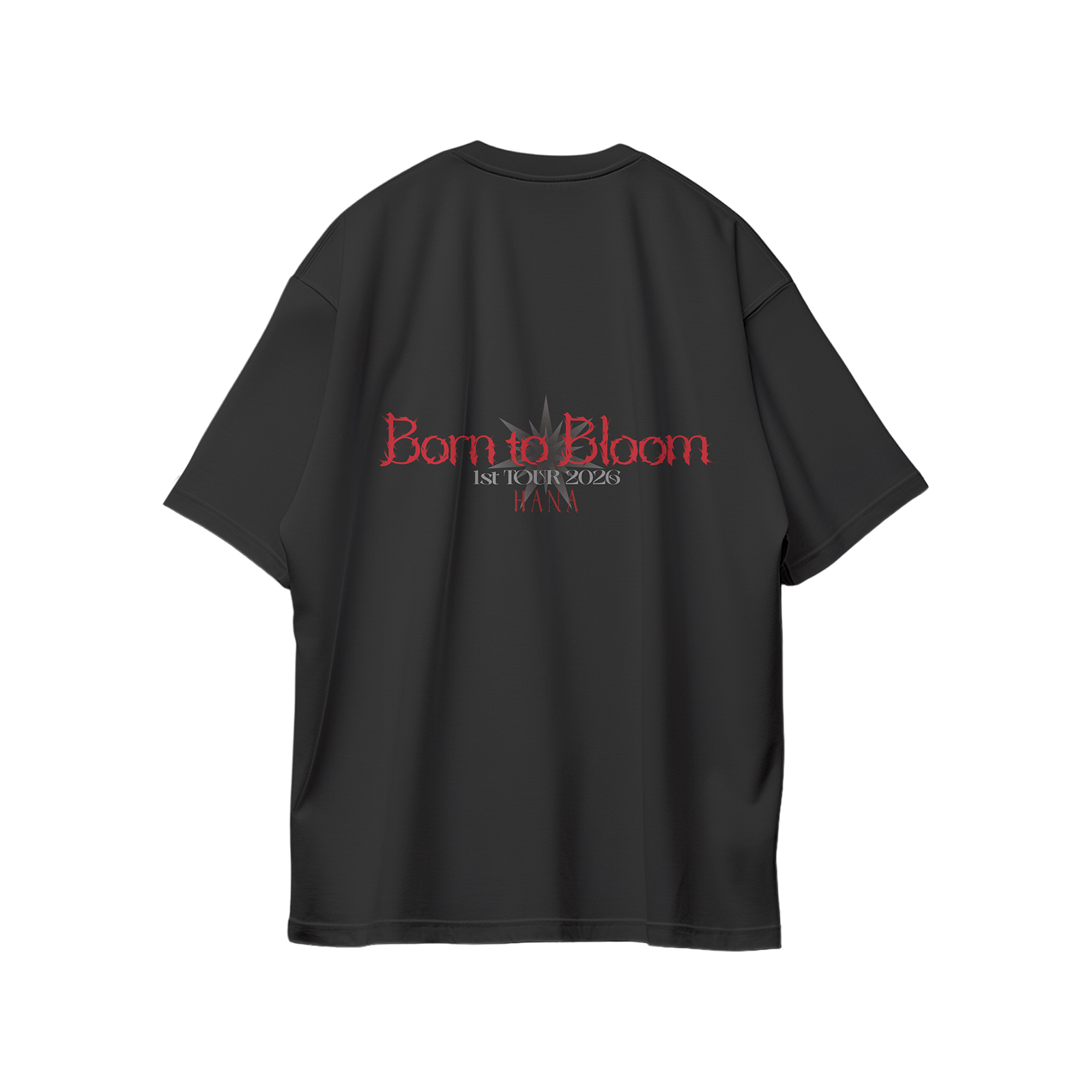 コットン プリント 応援Tシャツ-黒【HANA/Born to Bloom】 – YITOTO