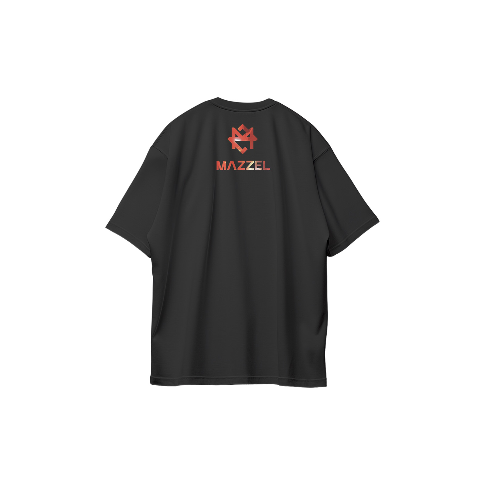 コットン プリント 応援Tシャツ-黒【MAZZEL/So Strawberry】