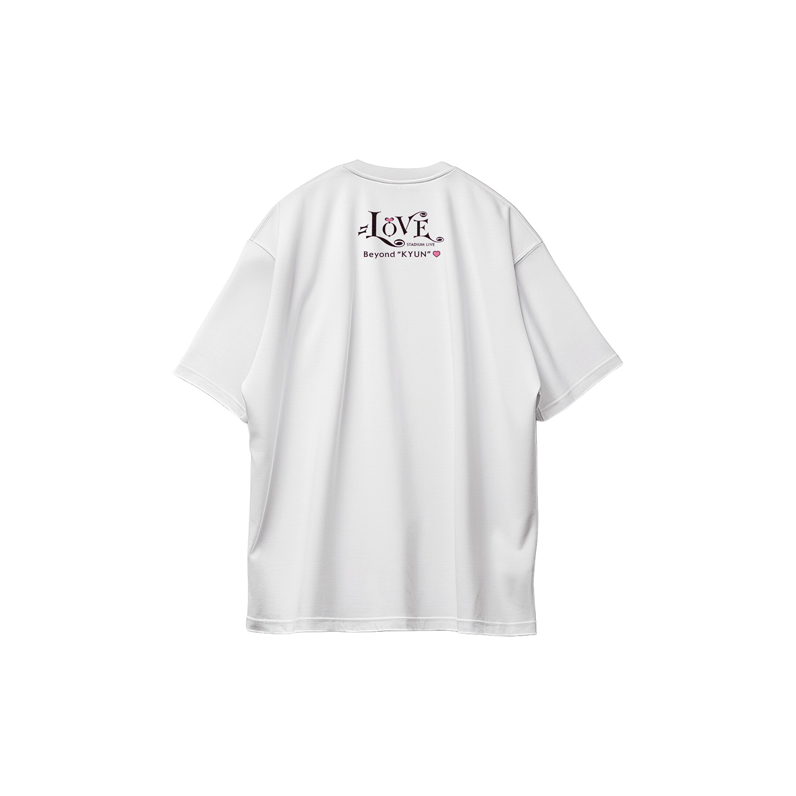 コットン プリント 応援Tシャツ-白【イコールラブ=LOVE】