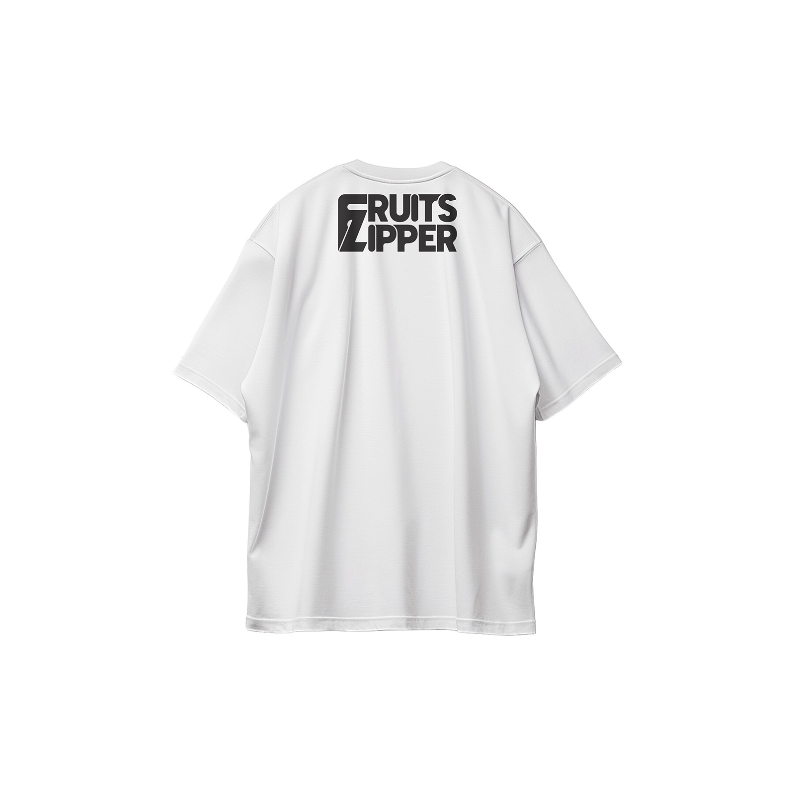 コットン プリント 応援Tシャツ-白【FRUITS ZIPPER/Power of Love】