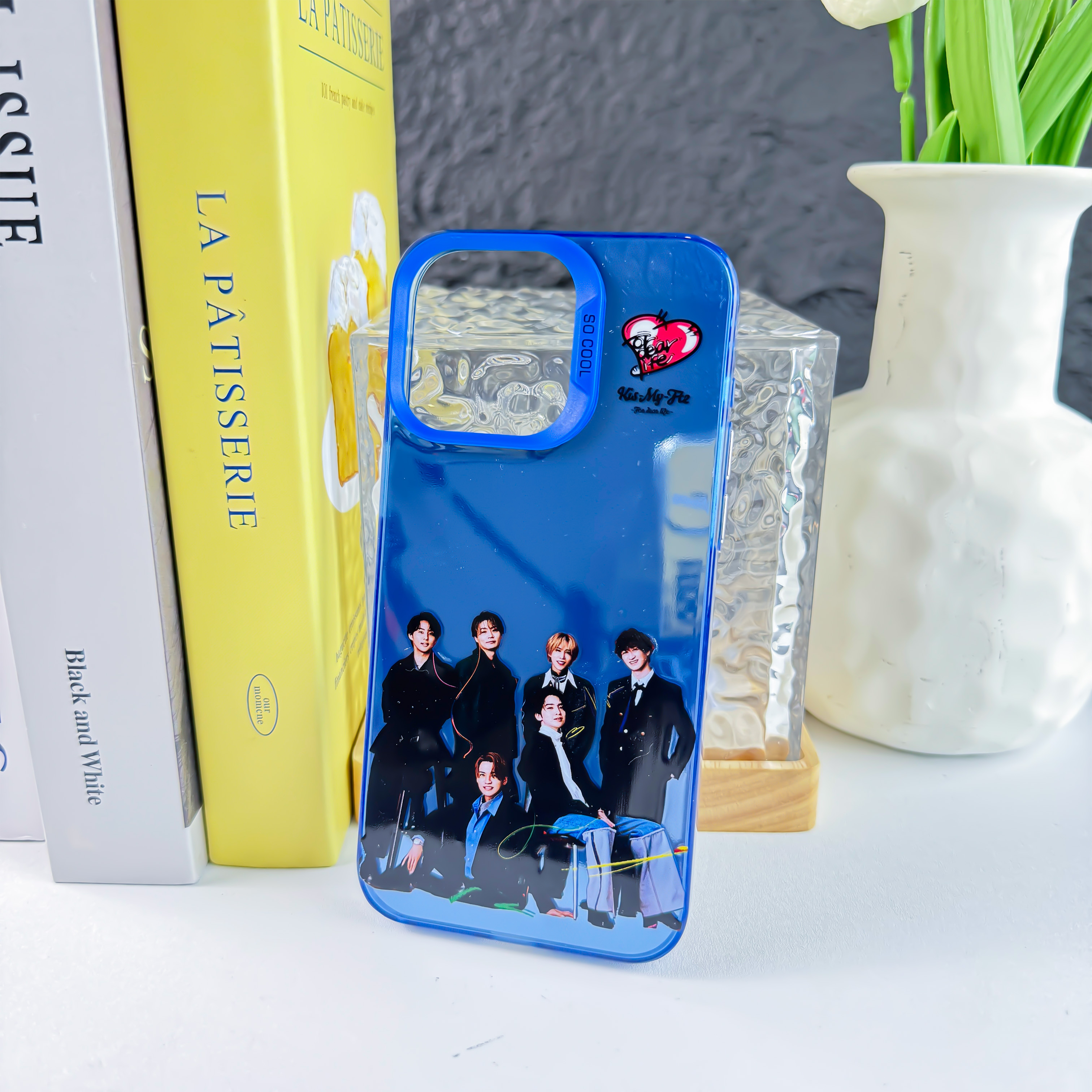 レーザーグラデーションスマートフォンケース-青【Kis-My-Ft2/Magfact】-YITOTO™推し活がもっと楽しくなる