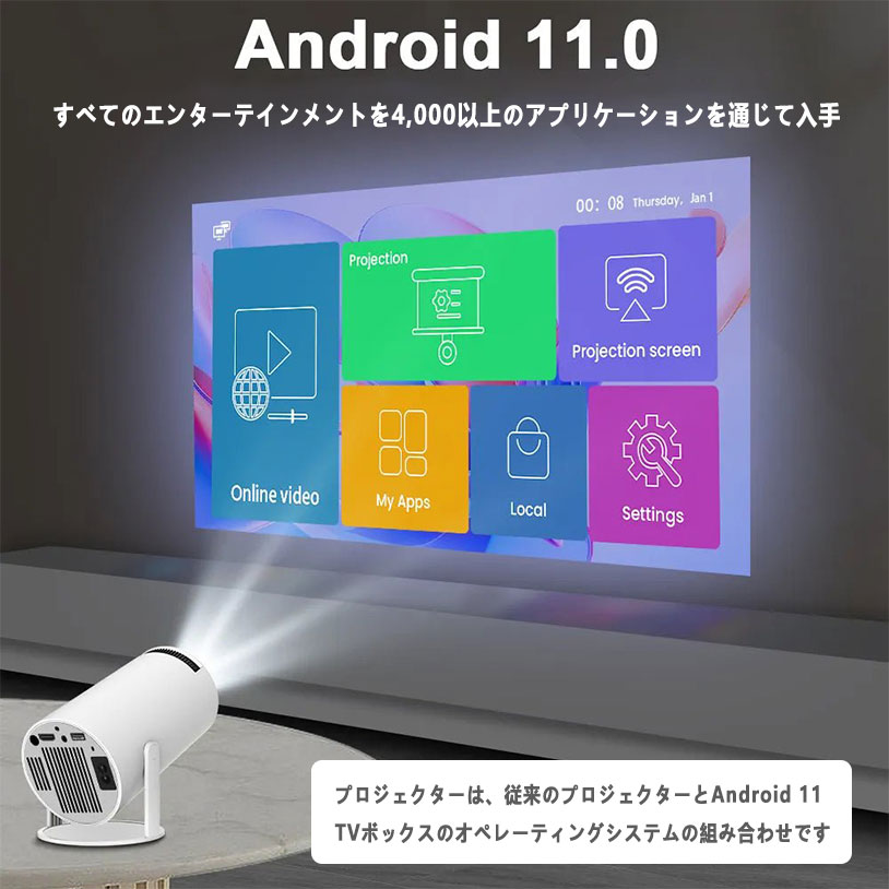 Yitoto™ポータブルミニプロジェクター HD