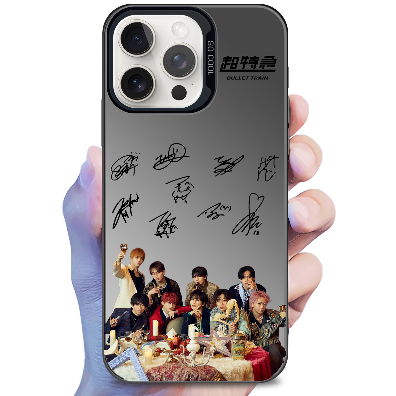 ミラースマホケース-黒【超特急/NINE LIVES】