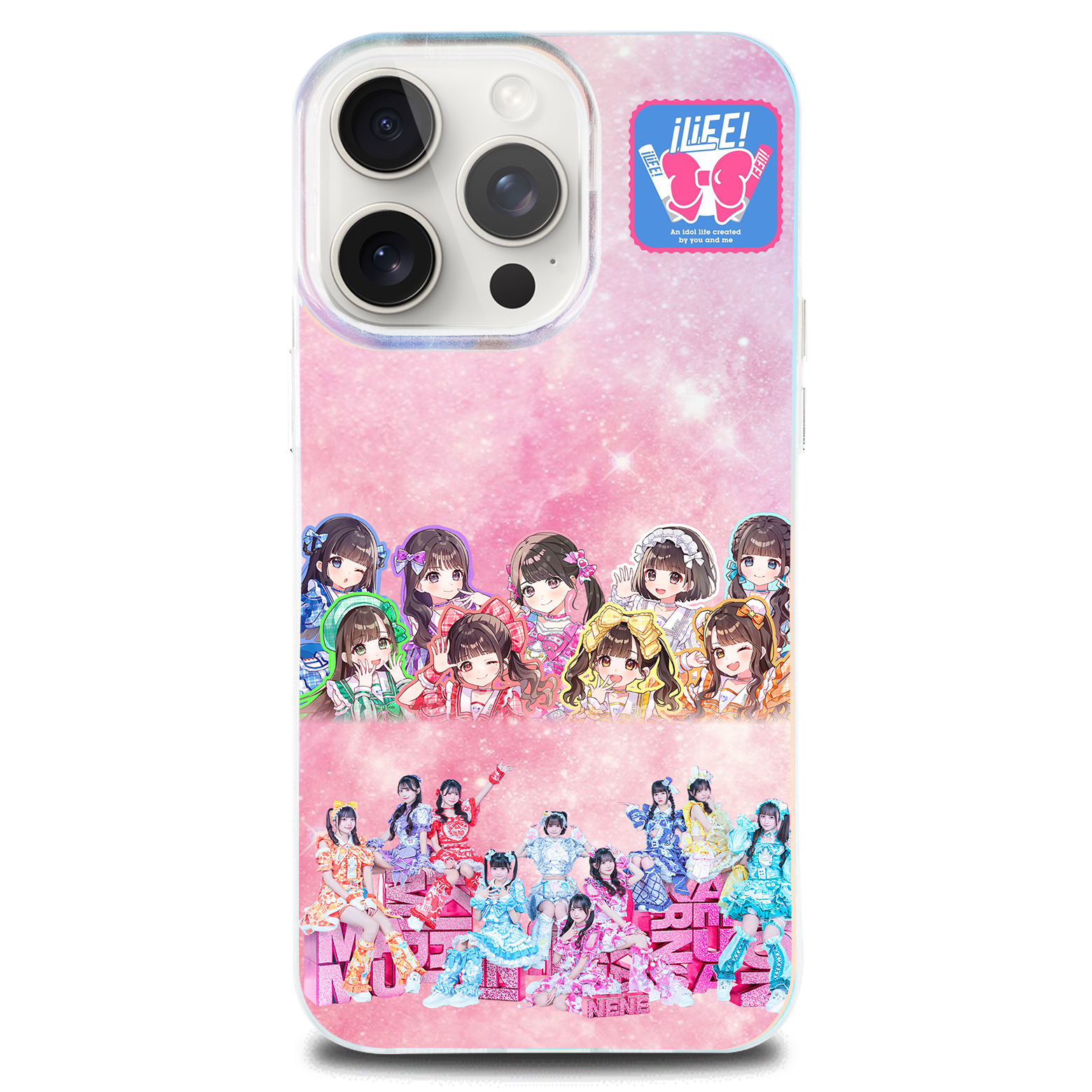 レーザーグラデーションスマートフォンケース【iLiFE!】