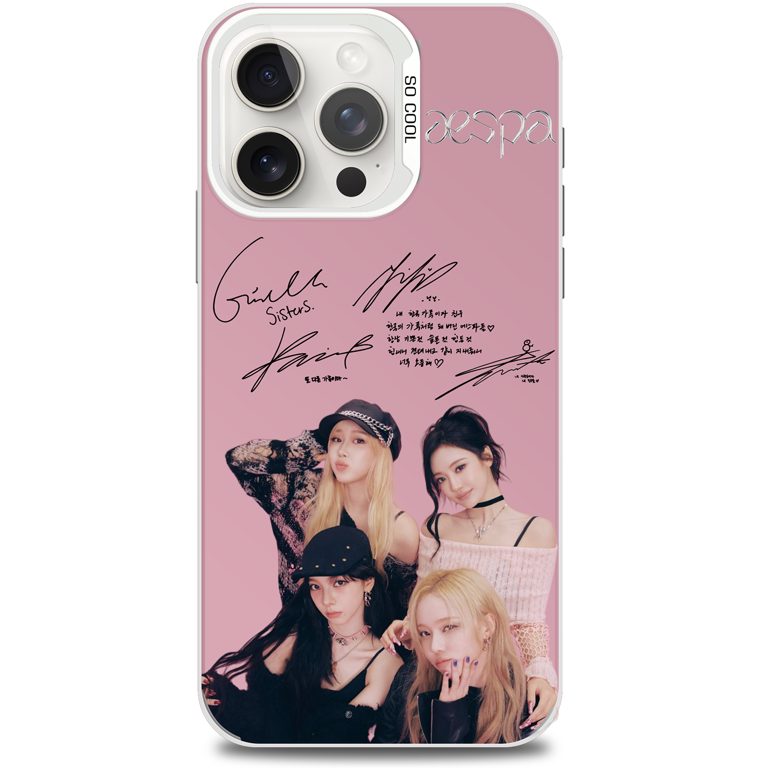 ミラースマホケース-銀【aespa/RICH MAN】