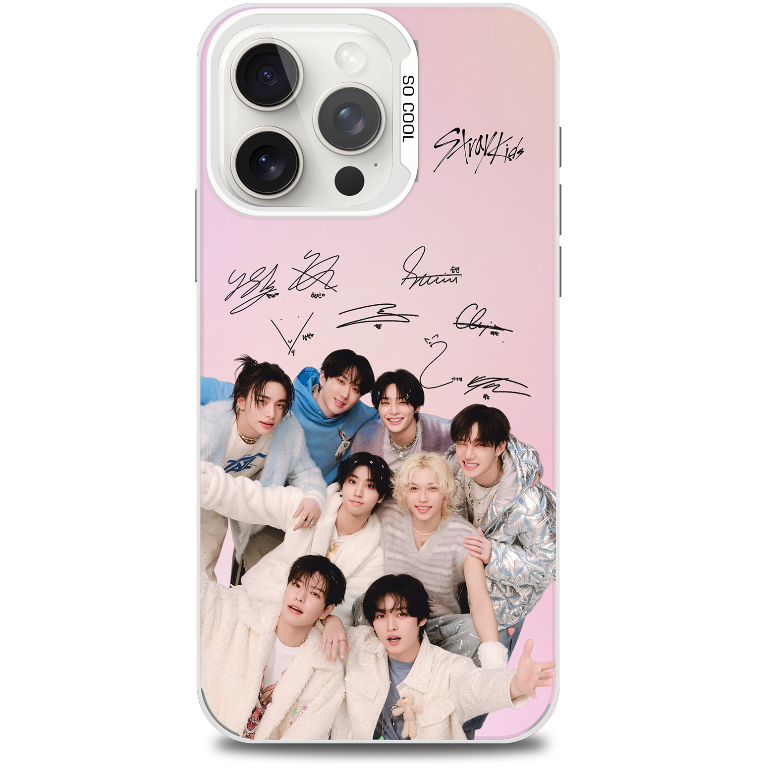 ミラースマホケース-銀【Stray Kids】-B