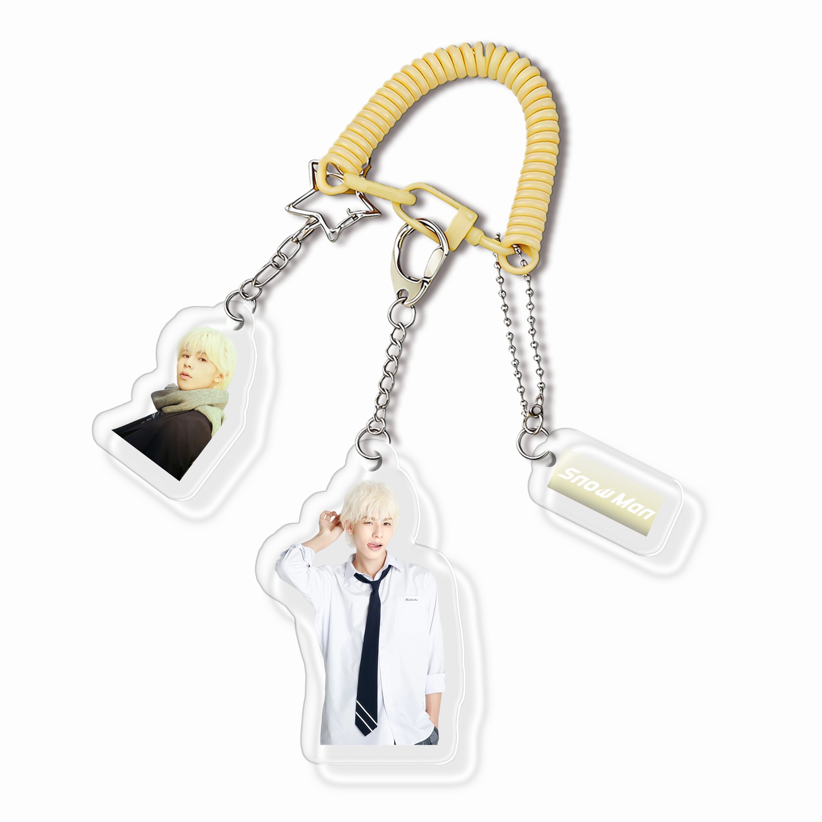 個人バージョン スパイラルコード付き アクリルキーホルダー 【Snow Man】