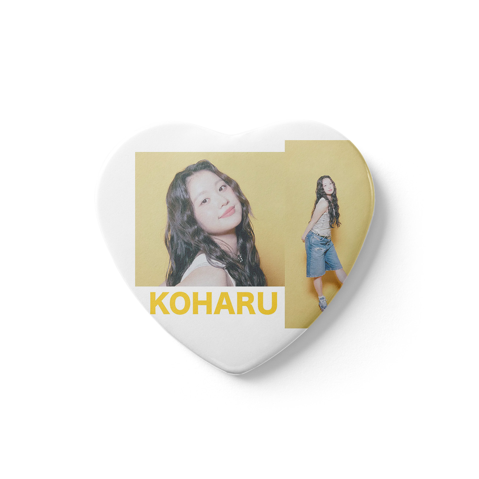 ハート缶バッジ【HANA】7種類