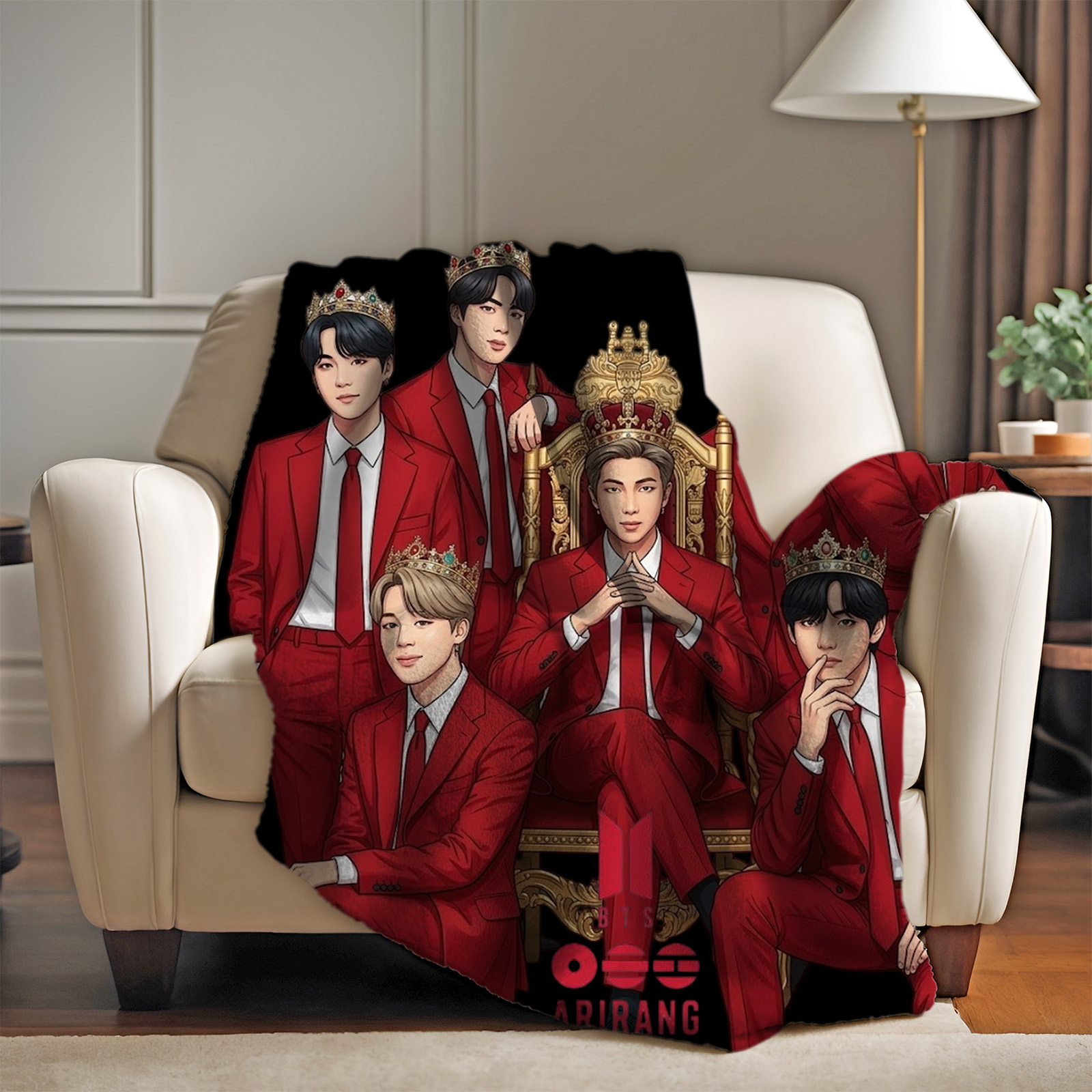 エアコン対策 快適プリントブランケット【BTS/ARIRANG】