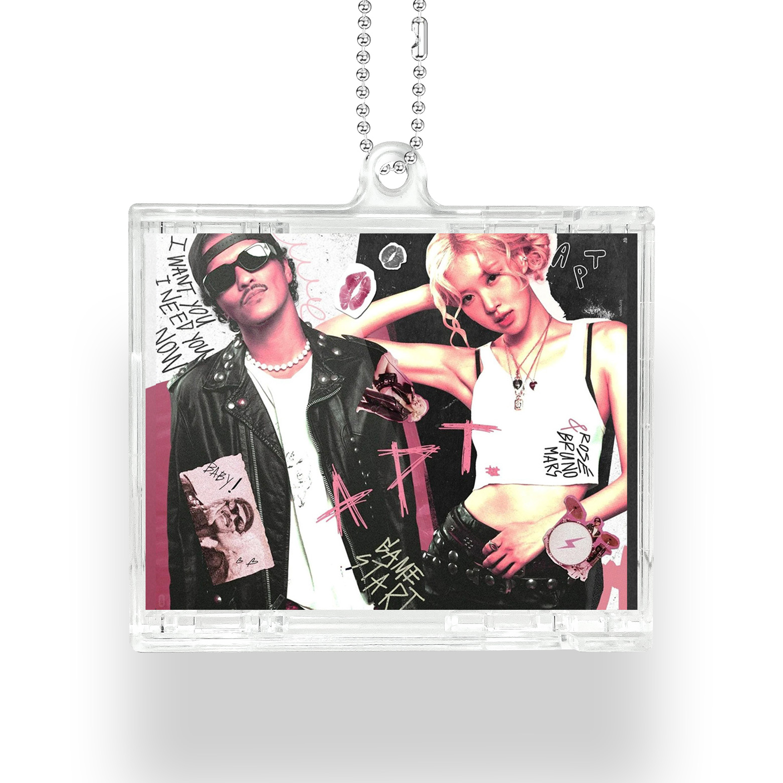 NFCミニCDキーリング【BLACKPINK Rose Bruno Mars/APT.】