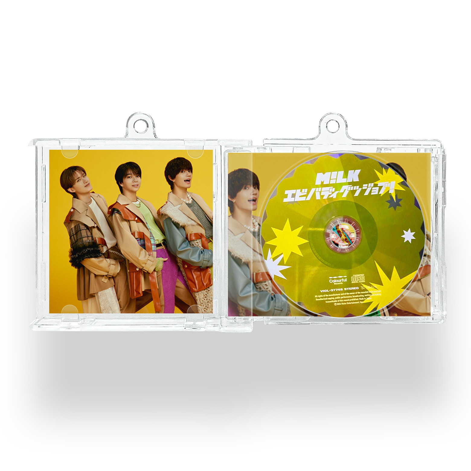 NFCミニCDキーリング【MILK/エビジョブ #エビバディグッジョブ！】