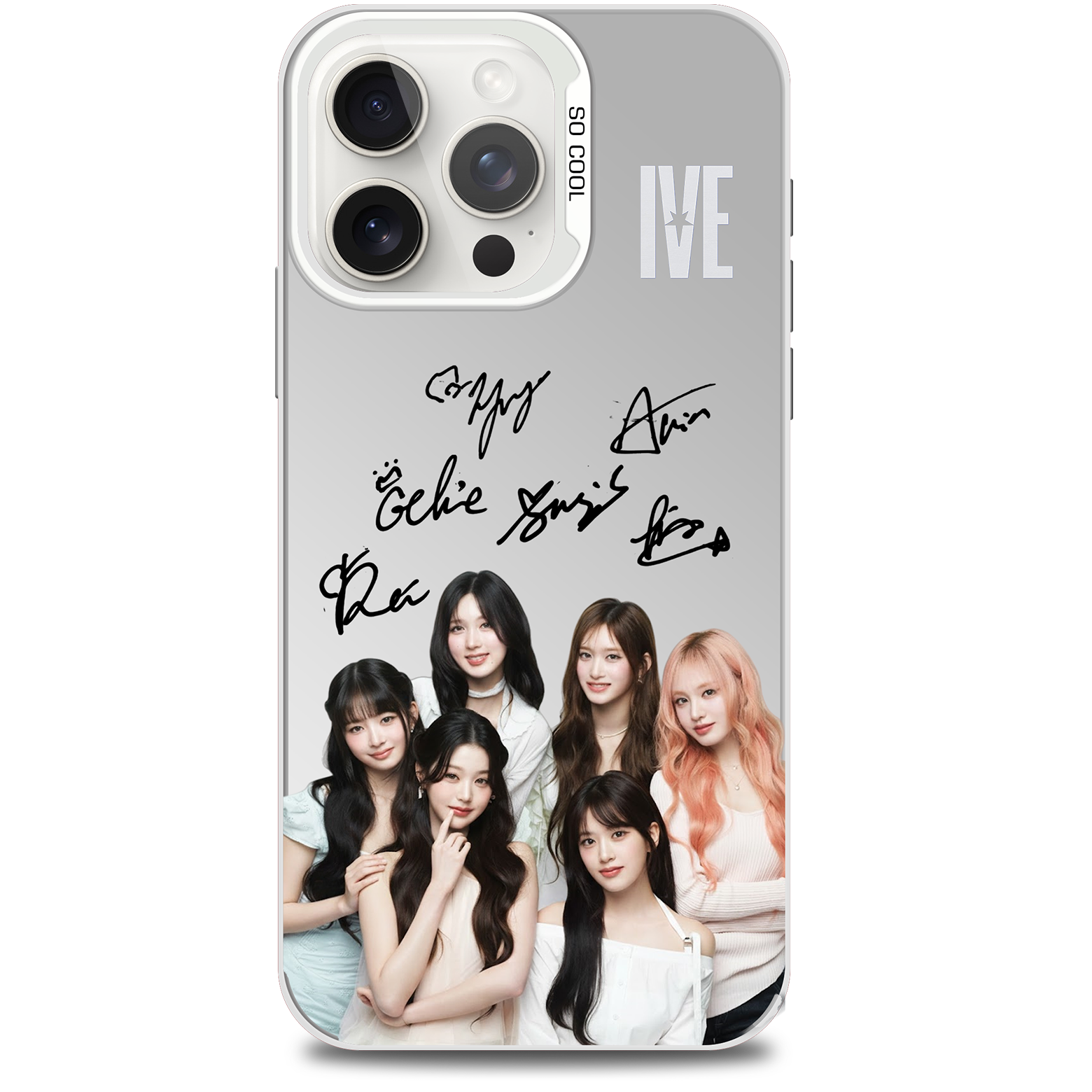 ミラースマホケース-銀【IVE/BANG BANG】-B