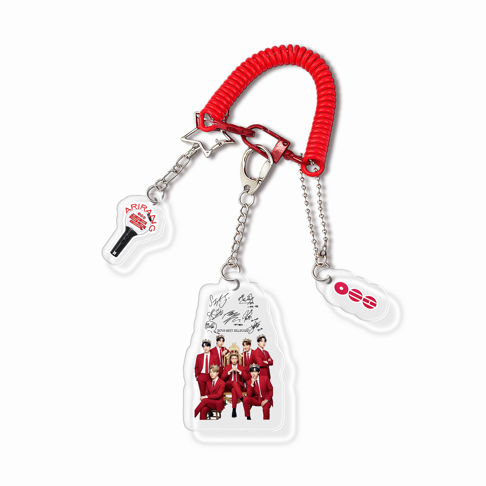 ビジュアルアクリルキーホルダー コイルストラップ 【BTS/ARIRANG】
