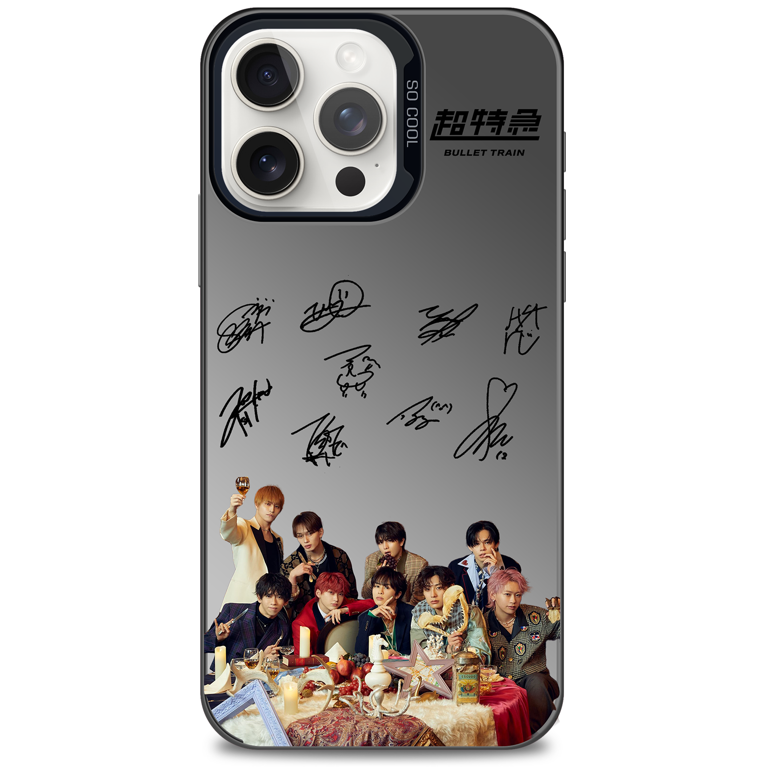 ミラースマホケース-黒【超特急/NINE LIVES】