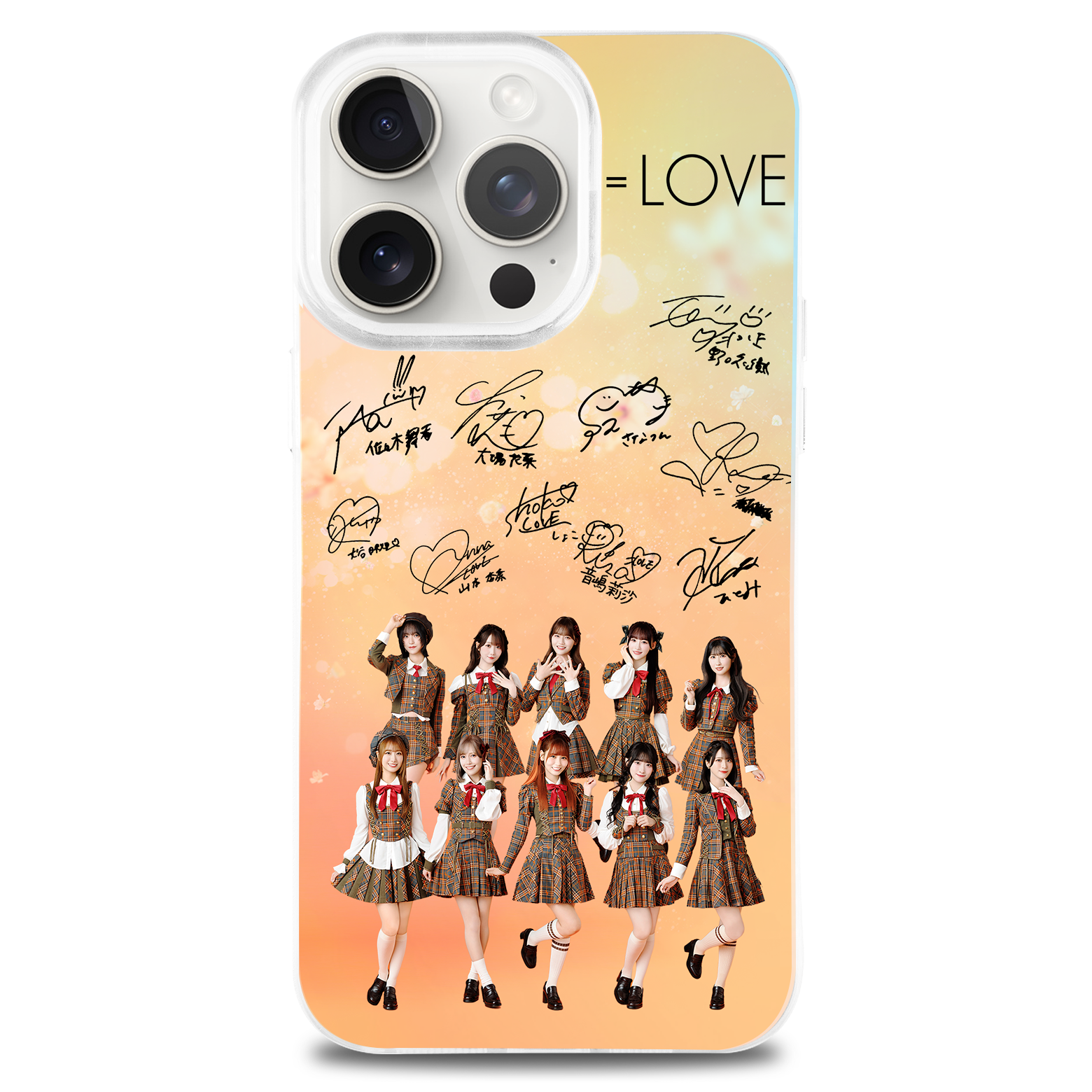 レーザーグラデーションスマートフォンケース【イコールラブ=love/ラブソングに襲われる】-B