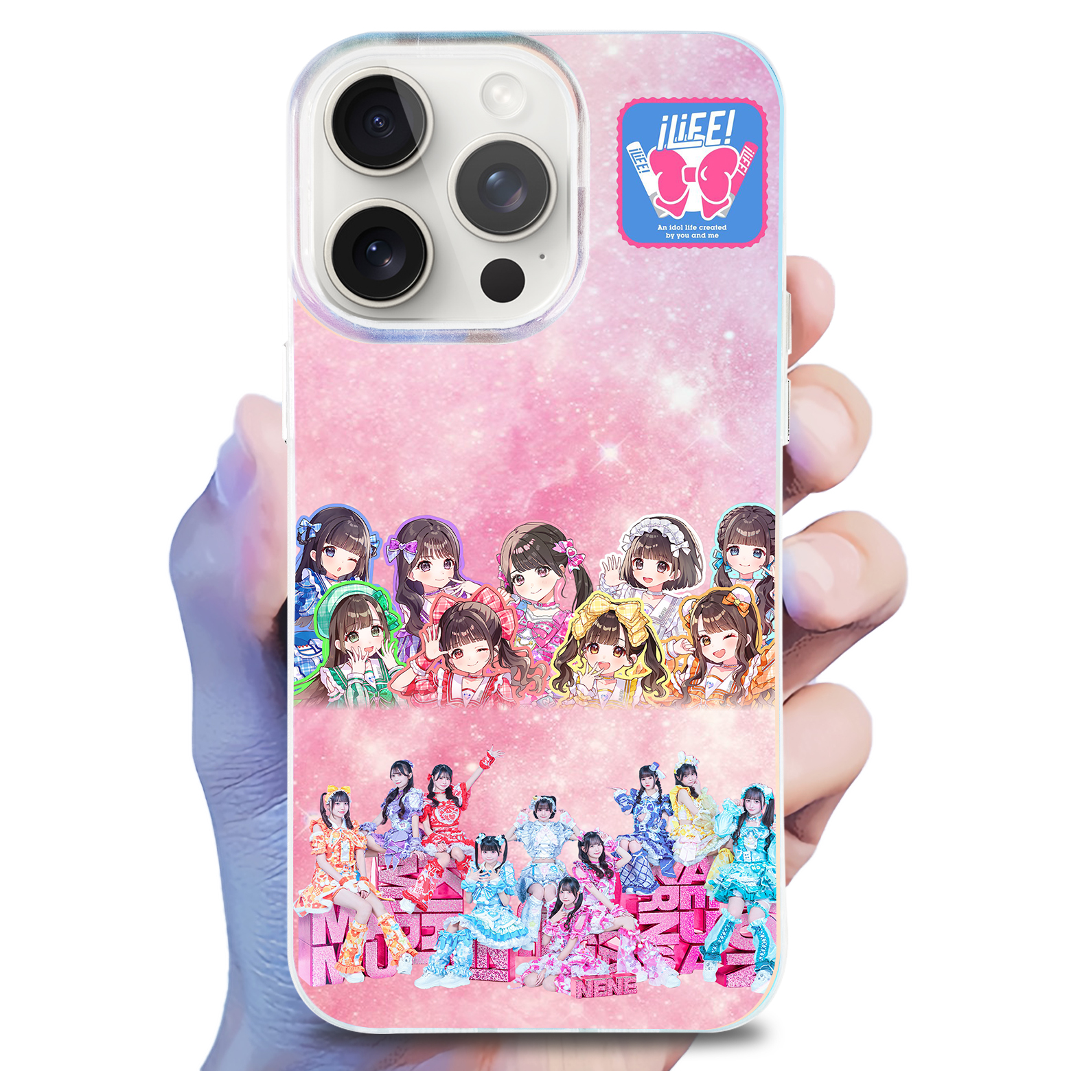 レーザーグラデーションスマートフォンケース【iLiFE!】