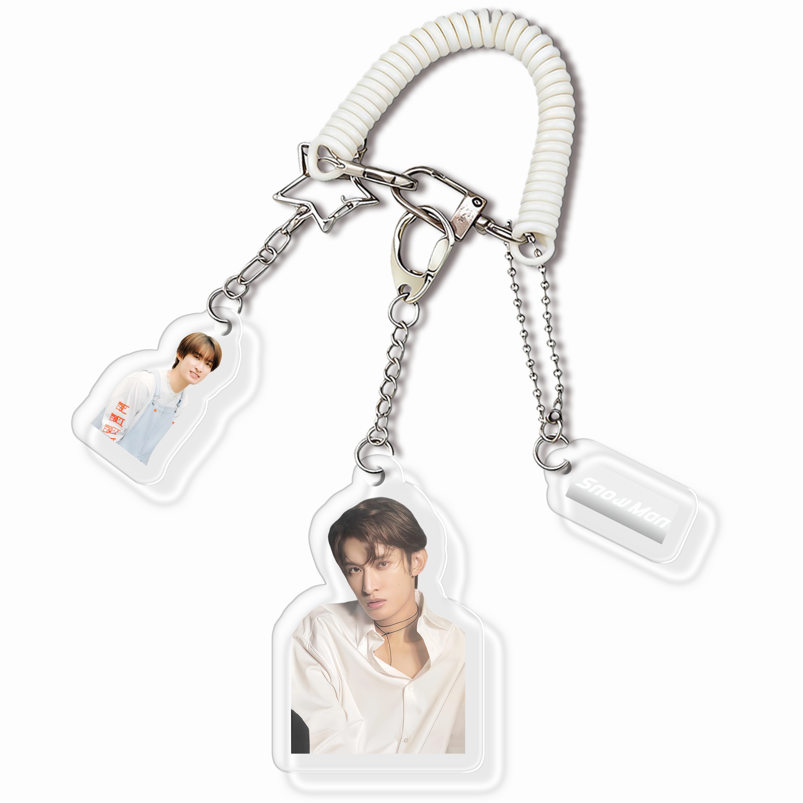 個人バージョン スパイラルコード付き アクリルキーホルダー 【Snow Man】