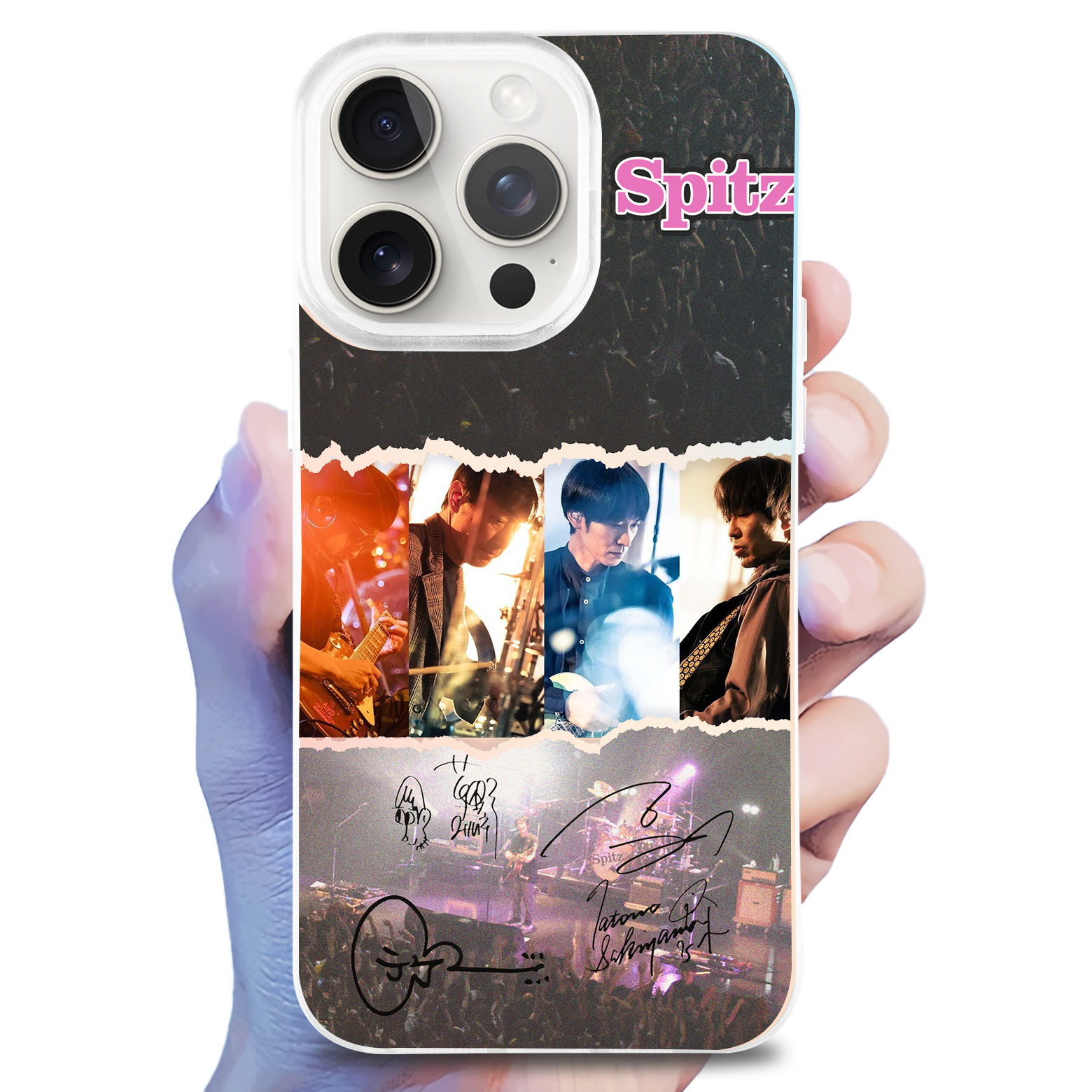 レーザーグラデーションスマートフォンケース【Spitz】