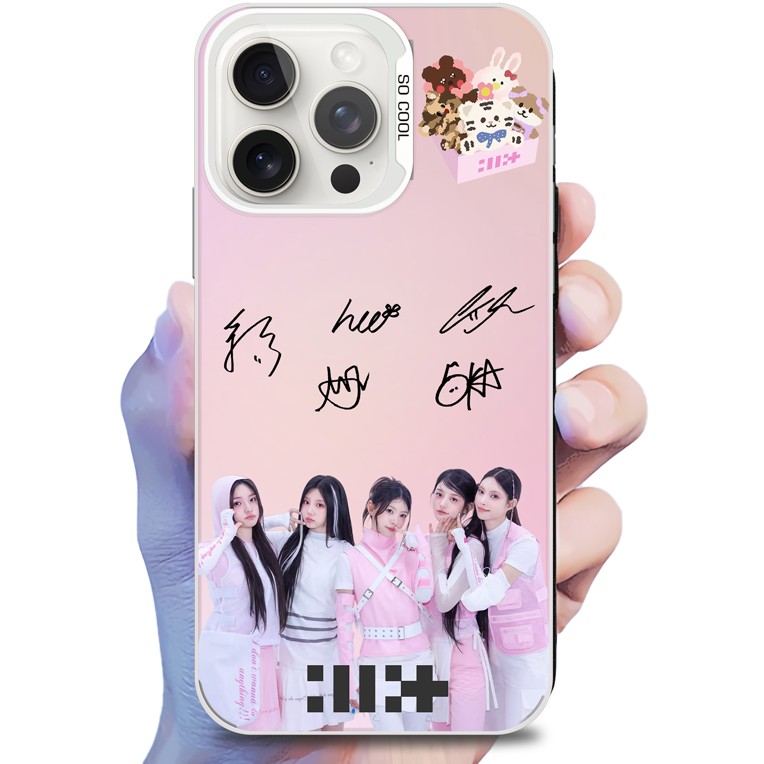 ミラースマホケース-銀【ILLIT/NOT CUTE ANYMORE】