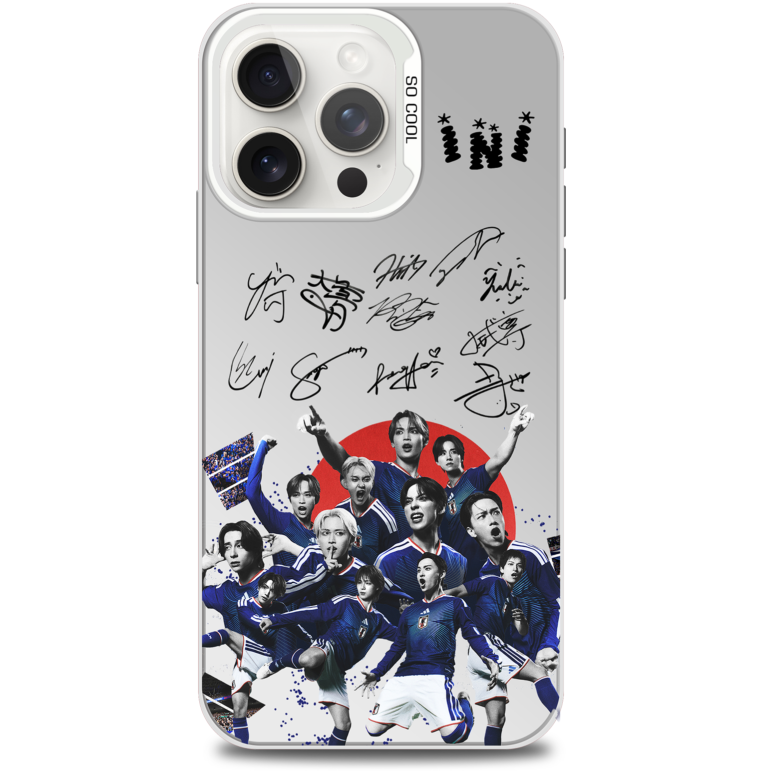 レーザーグラデーションスマートフォンケース-銀【INI/THE WINTER MAGIC】-A