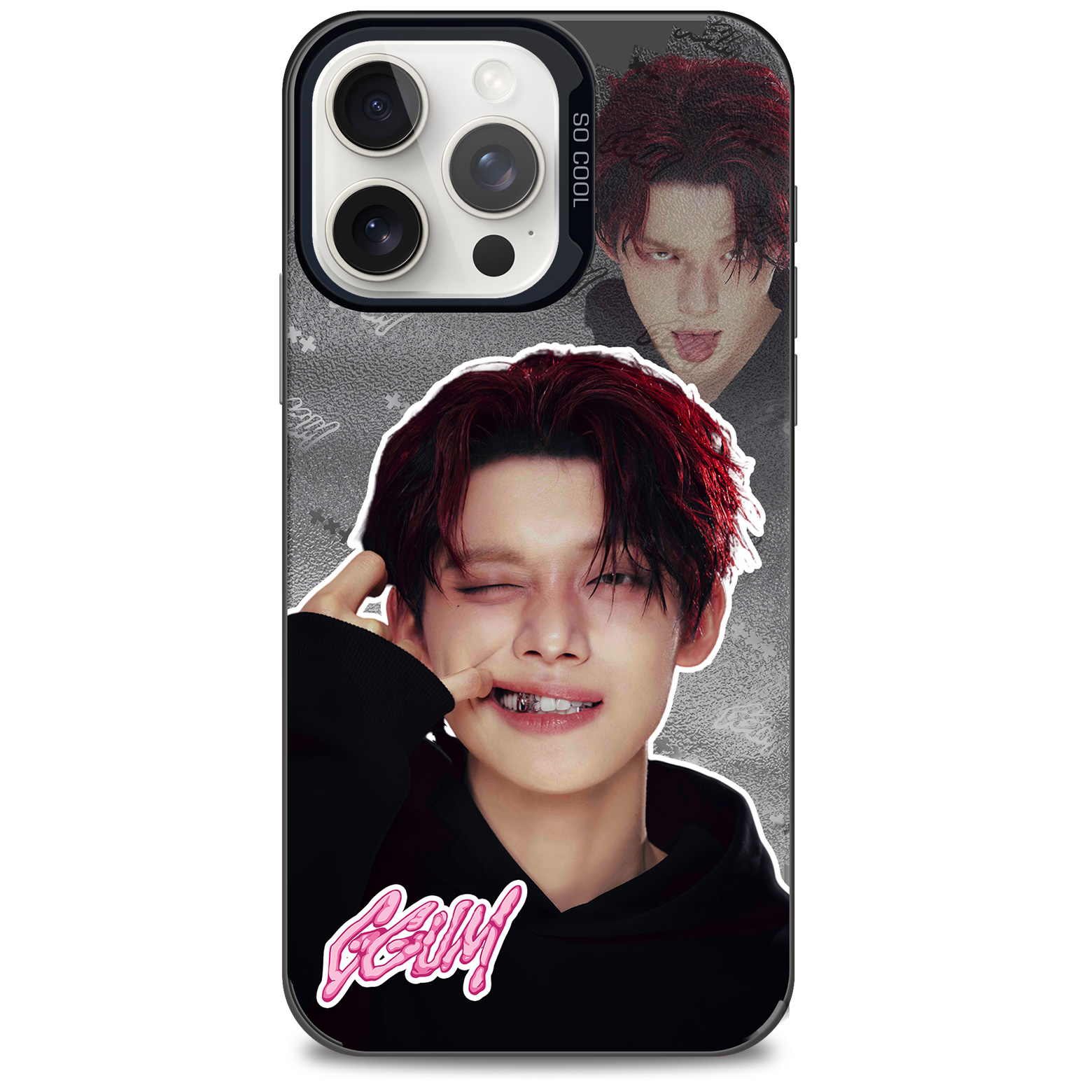 レーザーグラデーションスマートフォンケース【YEONJUN/GGUM】