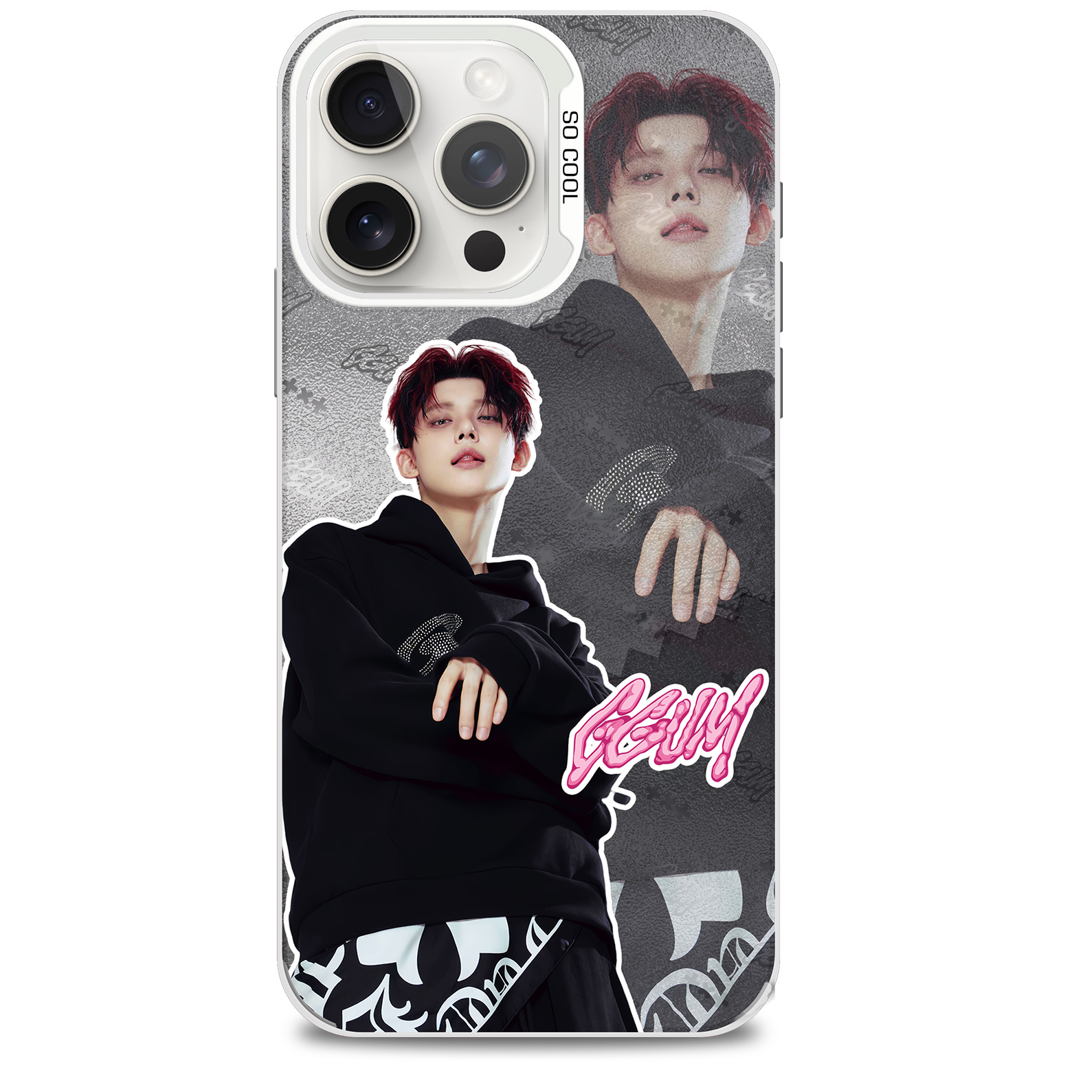 レーザーグラデーションスマートフォンケース【YEONJUN/GGUM】