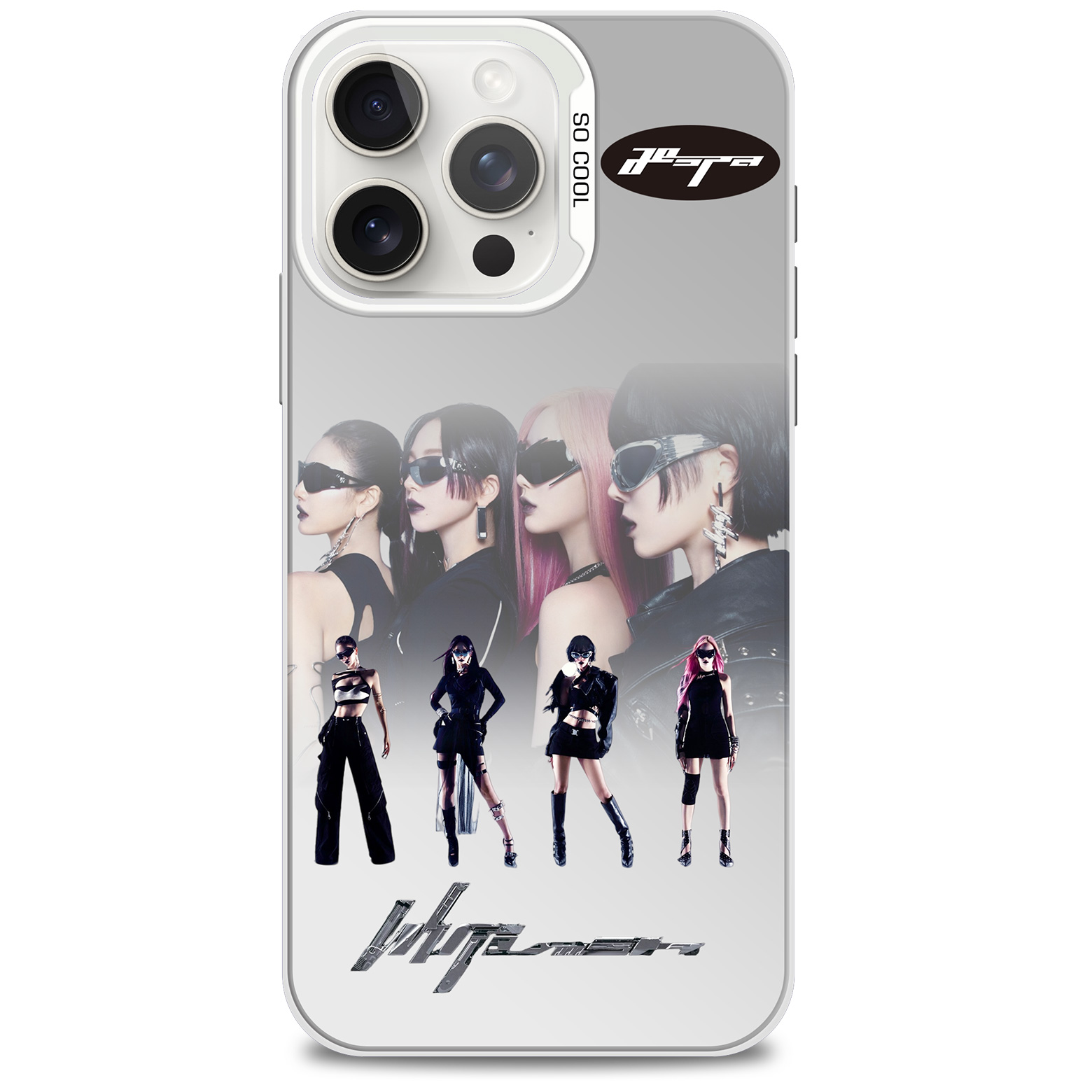 EGOIST  スマホケース　新品未開封 レーザーグラデーションスマートフォンケース-銀【Aespa