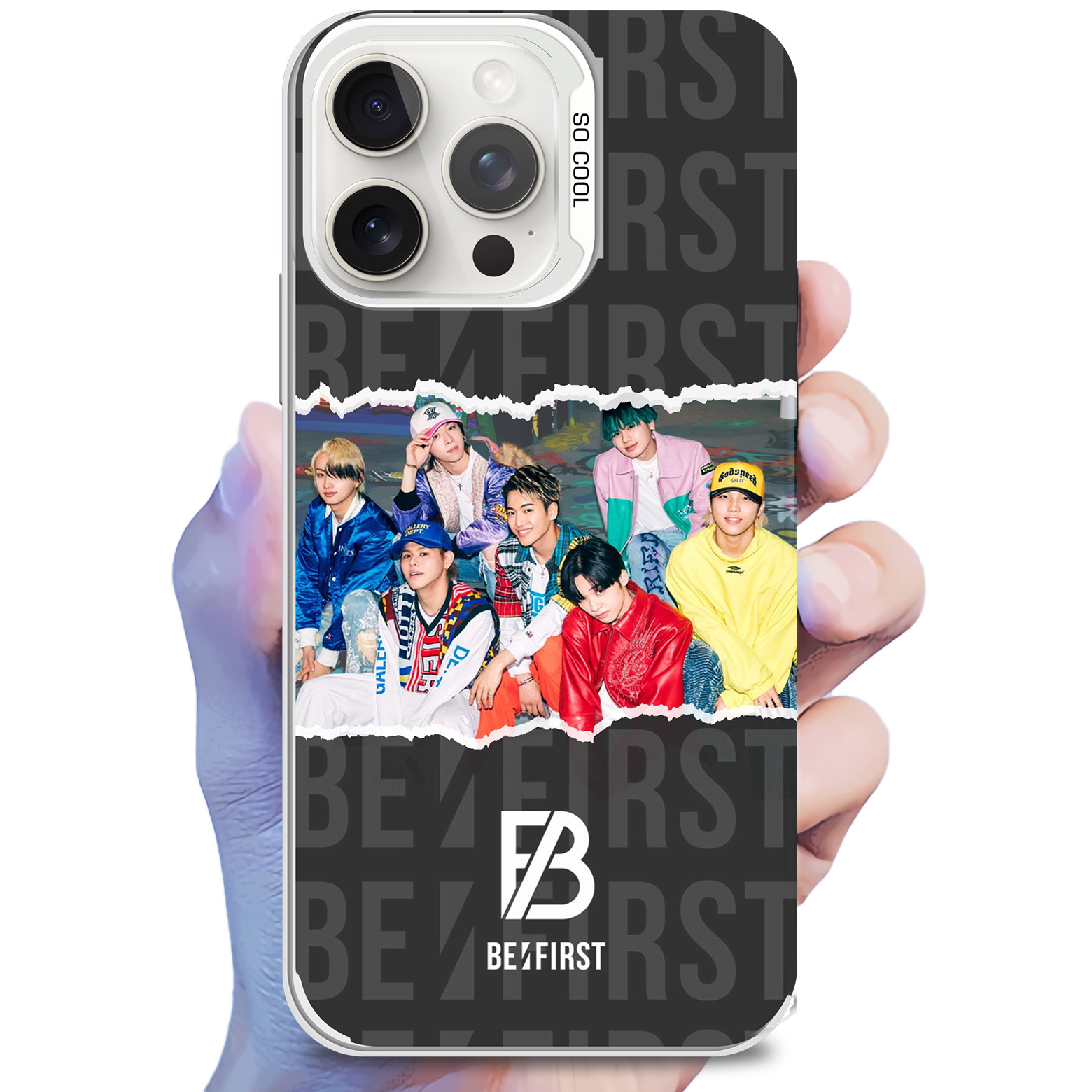 レーザーグラデーションスマートフォンケース-銀【BE:FIRST/Spacecraft】