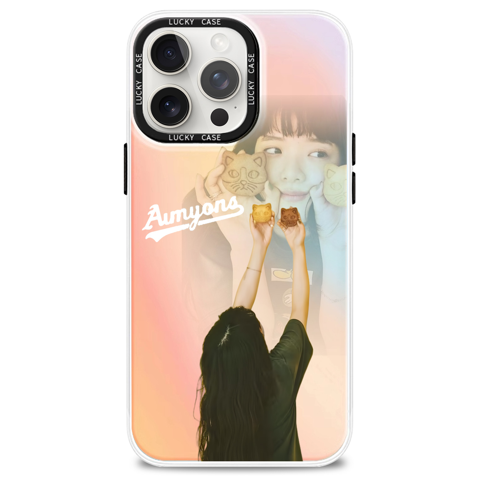 レーザーグラデーションスマートフォンケース【あいみょん/猫にジェラシ】