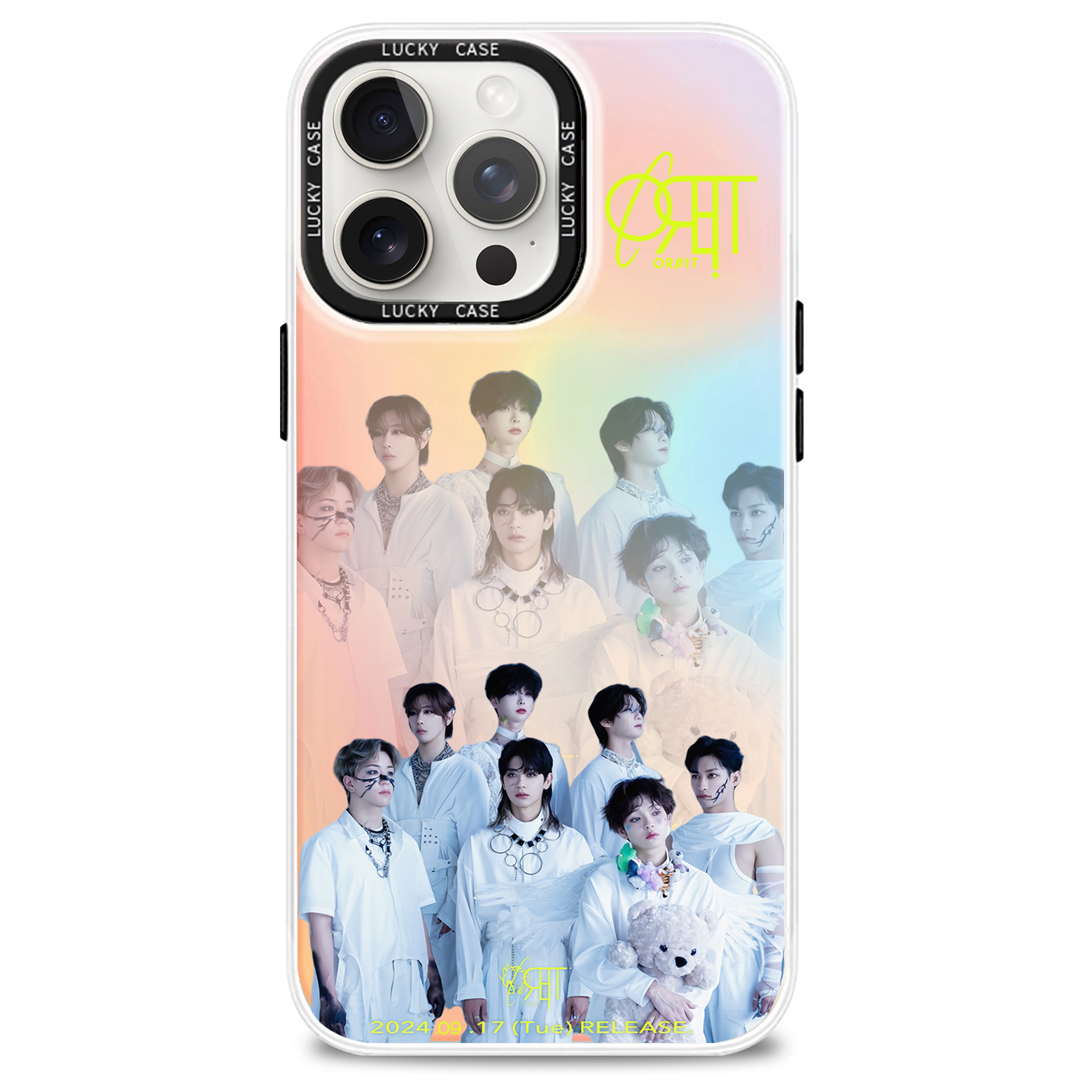 レーザーグラデーションスマートフォンケース【オルビットORβIT/蘭】