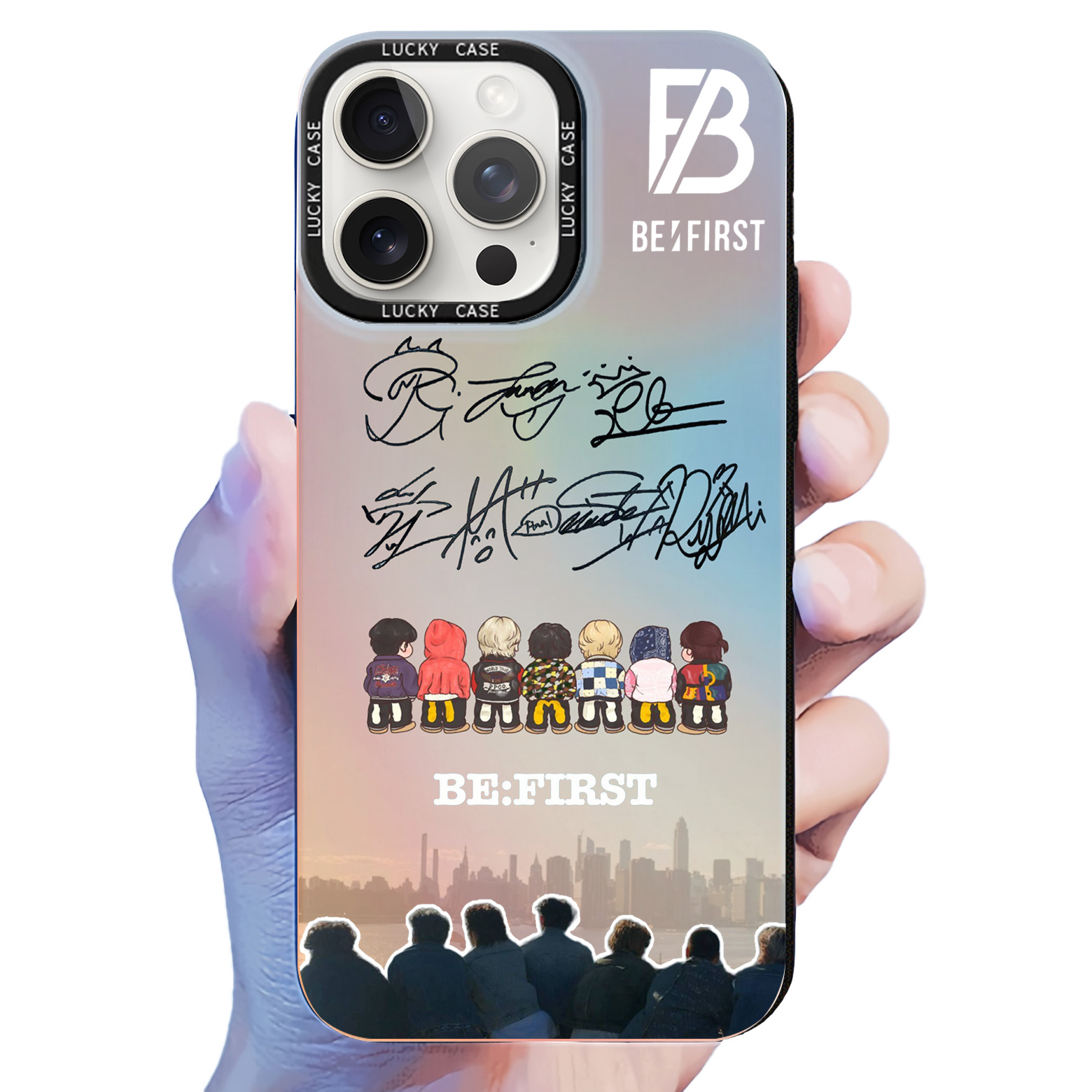 レーザーグラデーションスマートフォンケース【BE:FIRST/Spacecraft】