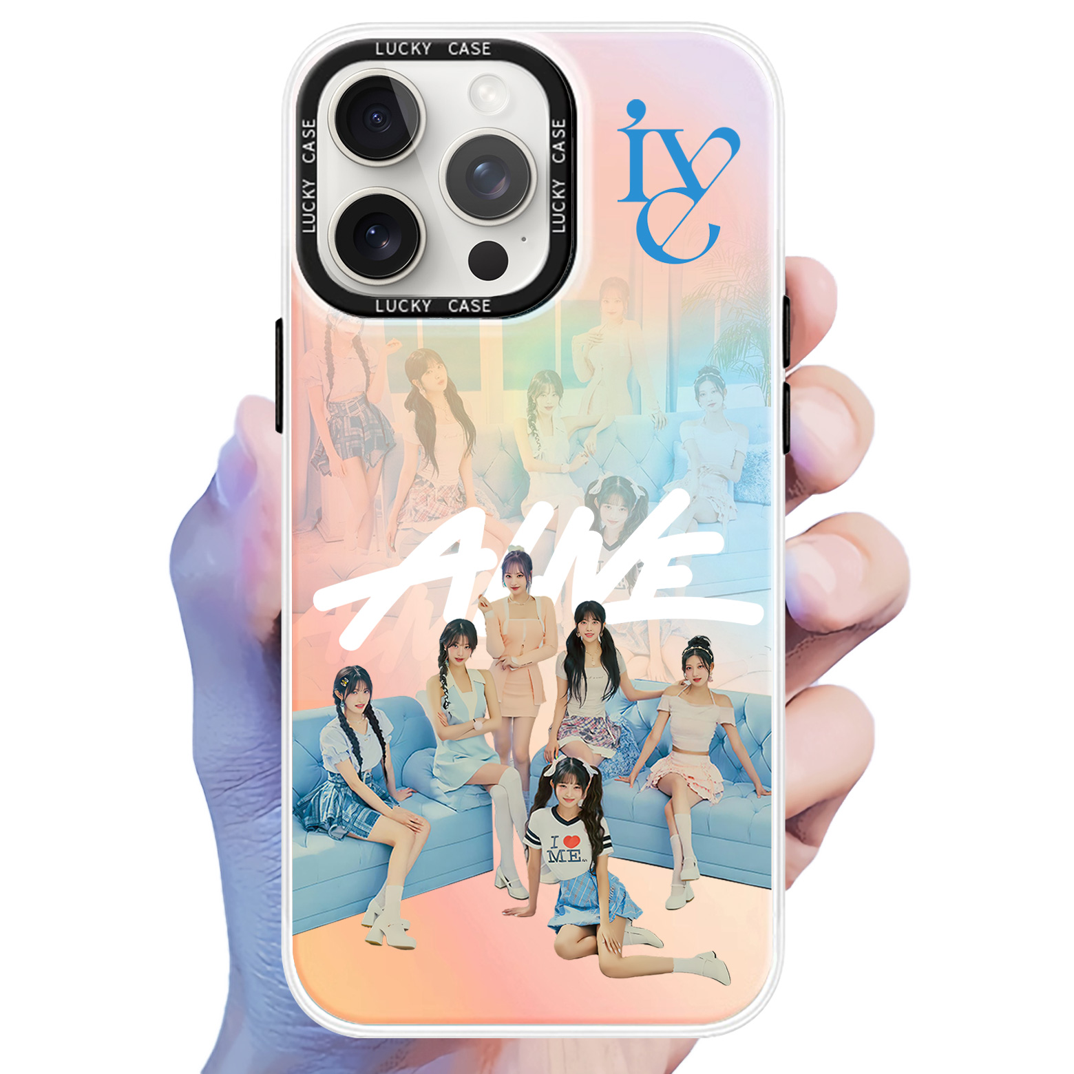 レーザーグラデーションスマートフォンケース【IVE/ALIVE】