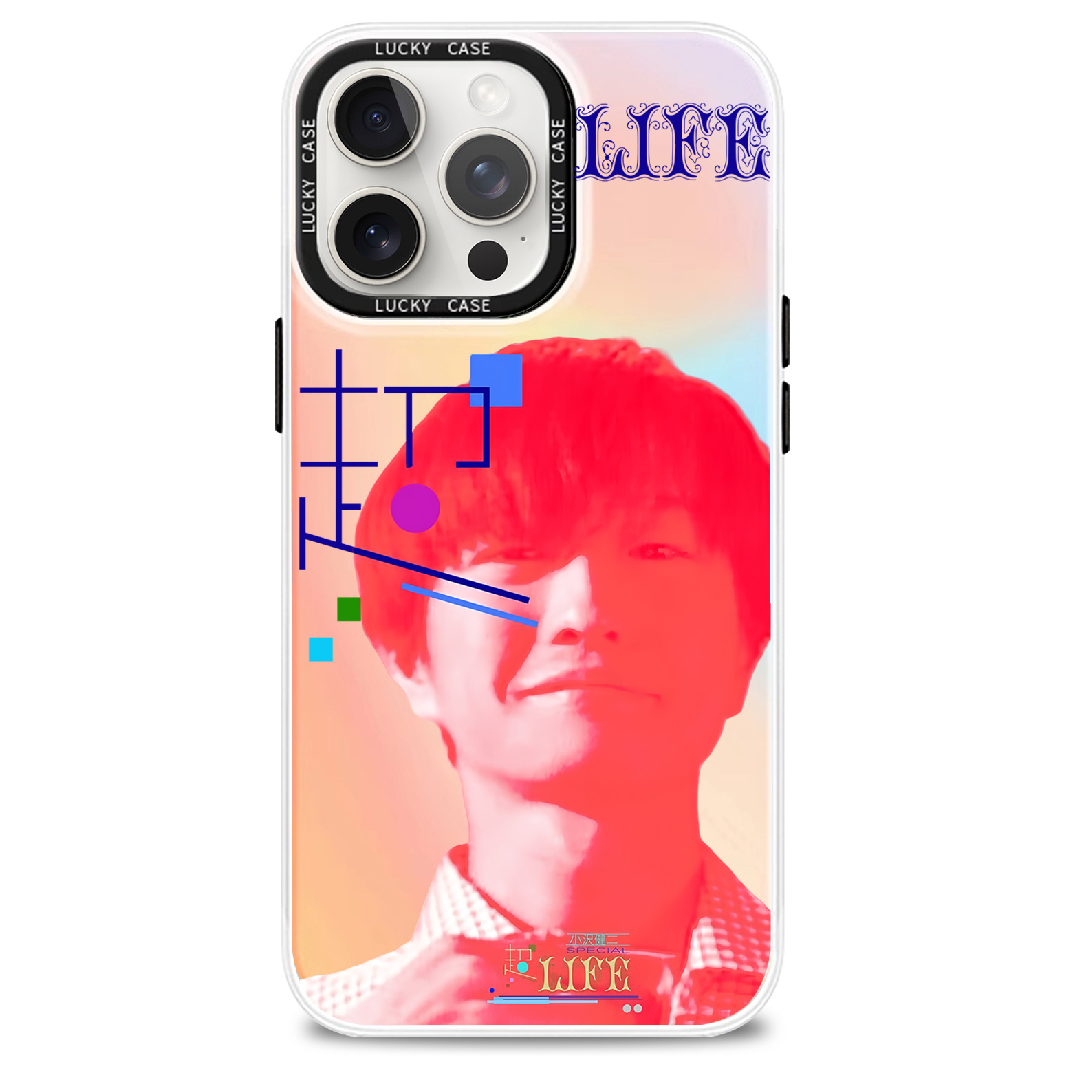 レーザーグラデーションスマートフォンケース【おざわ けんじ/LIFE】