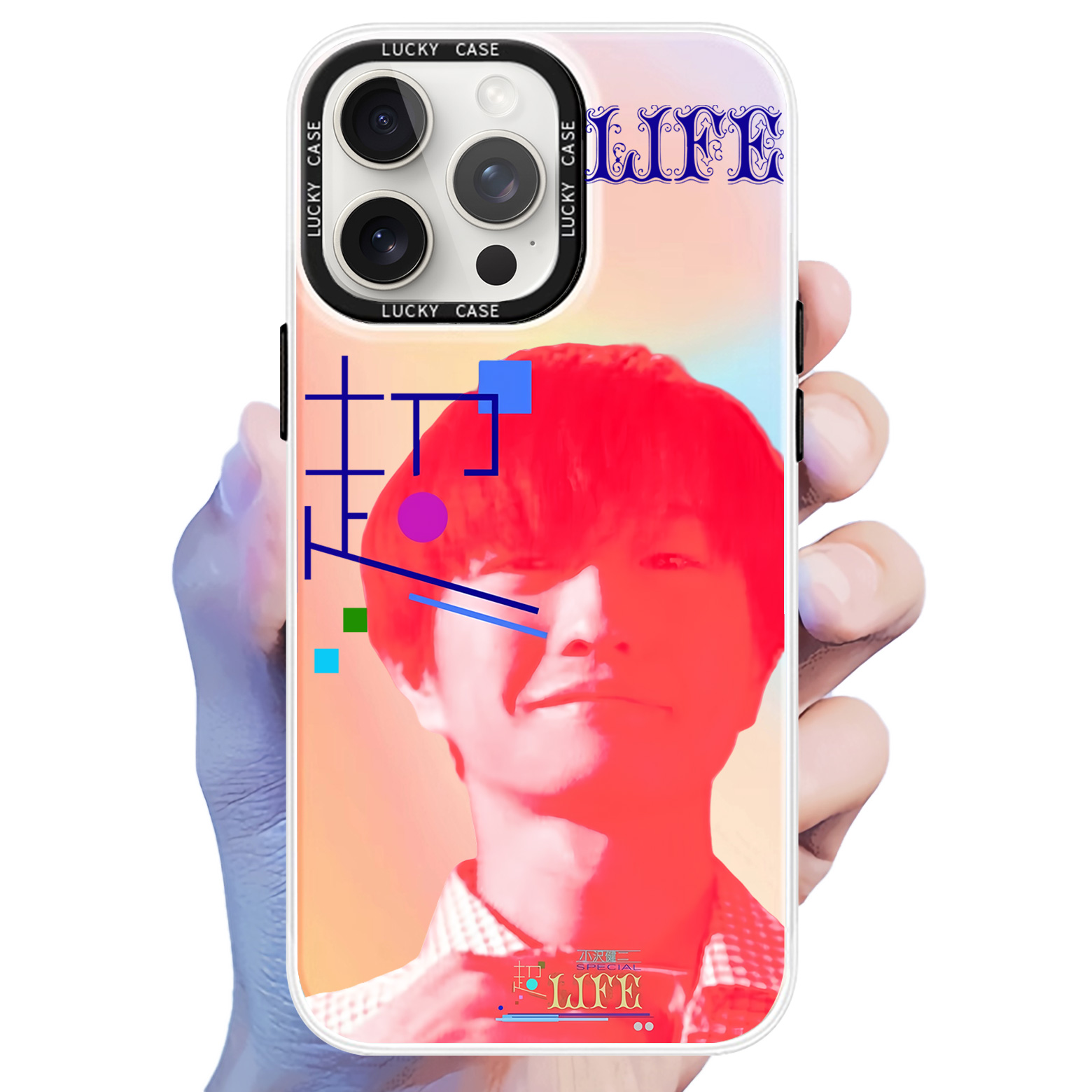 レーザーグラデーションスマートフォンケース【おざわ けんじ/LIFE】