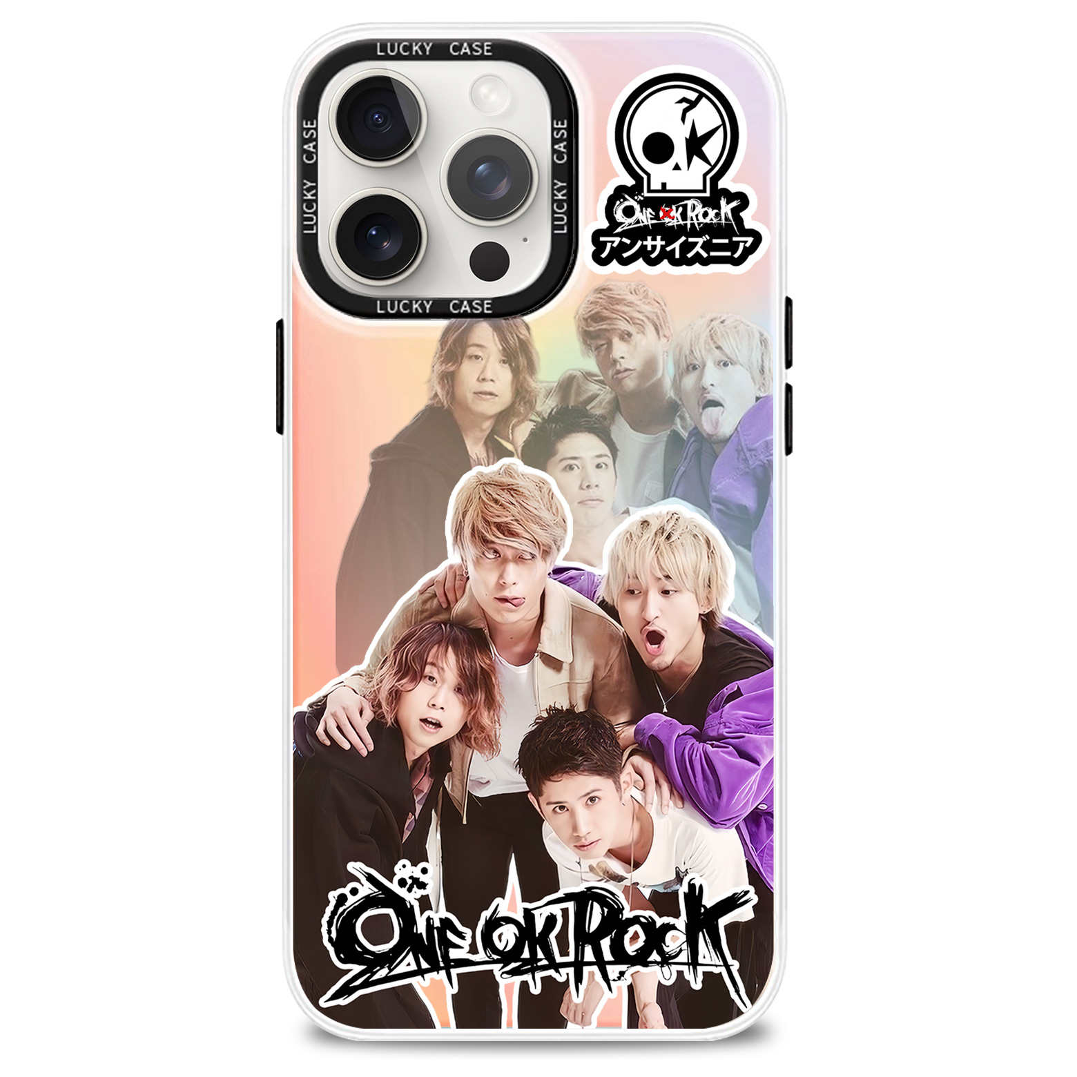 レーザーグラデーションスマートフォンケース【ONE OK ROCK】2種類