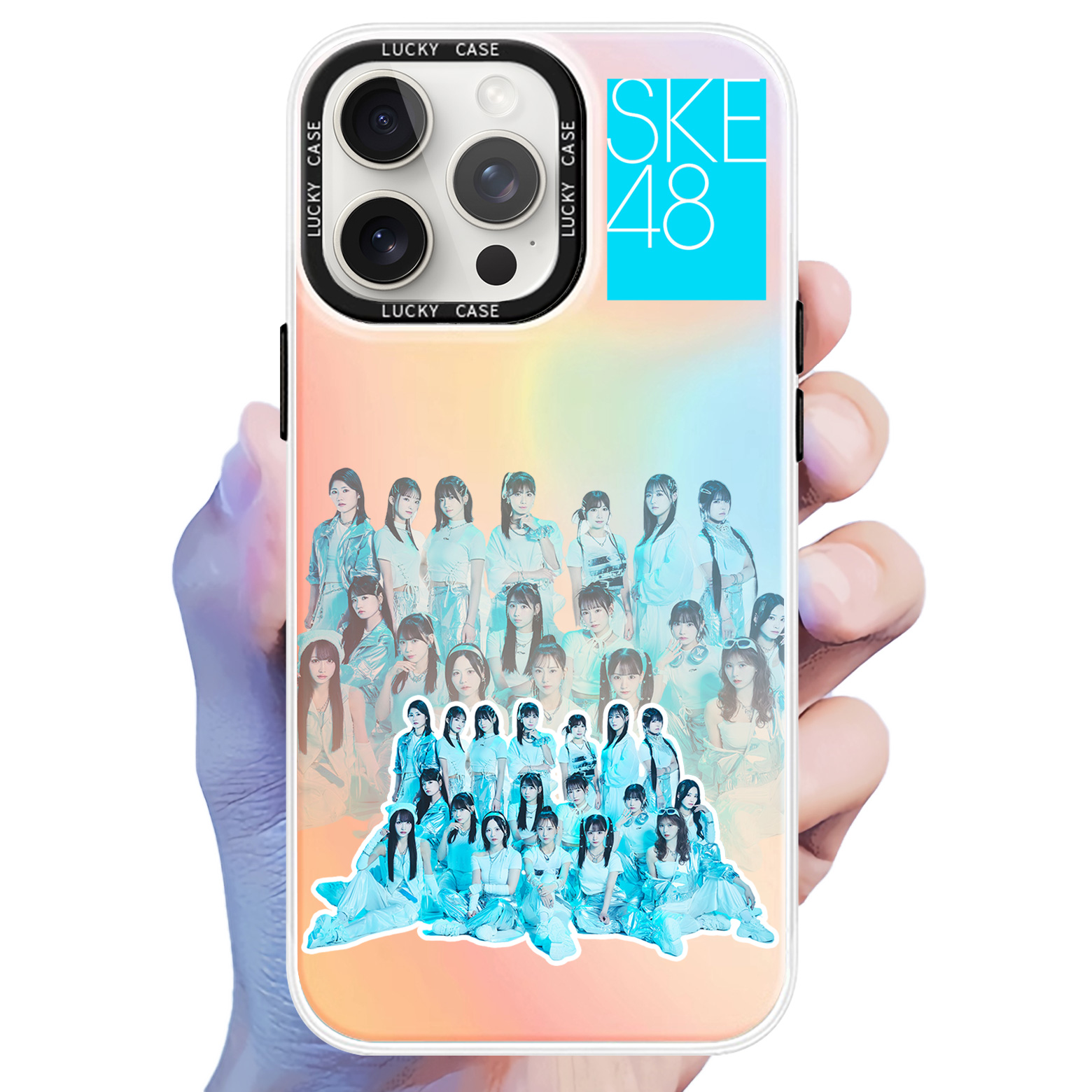 レーザーグラデーションスマートフォンケース【SKE48/告白心拍数】