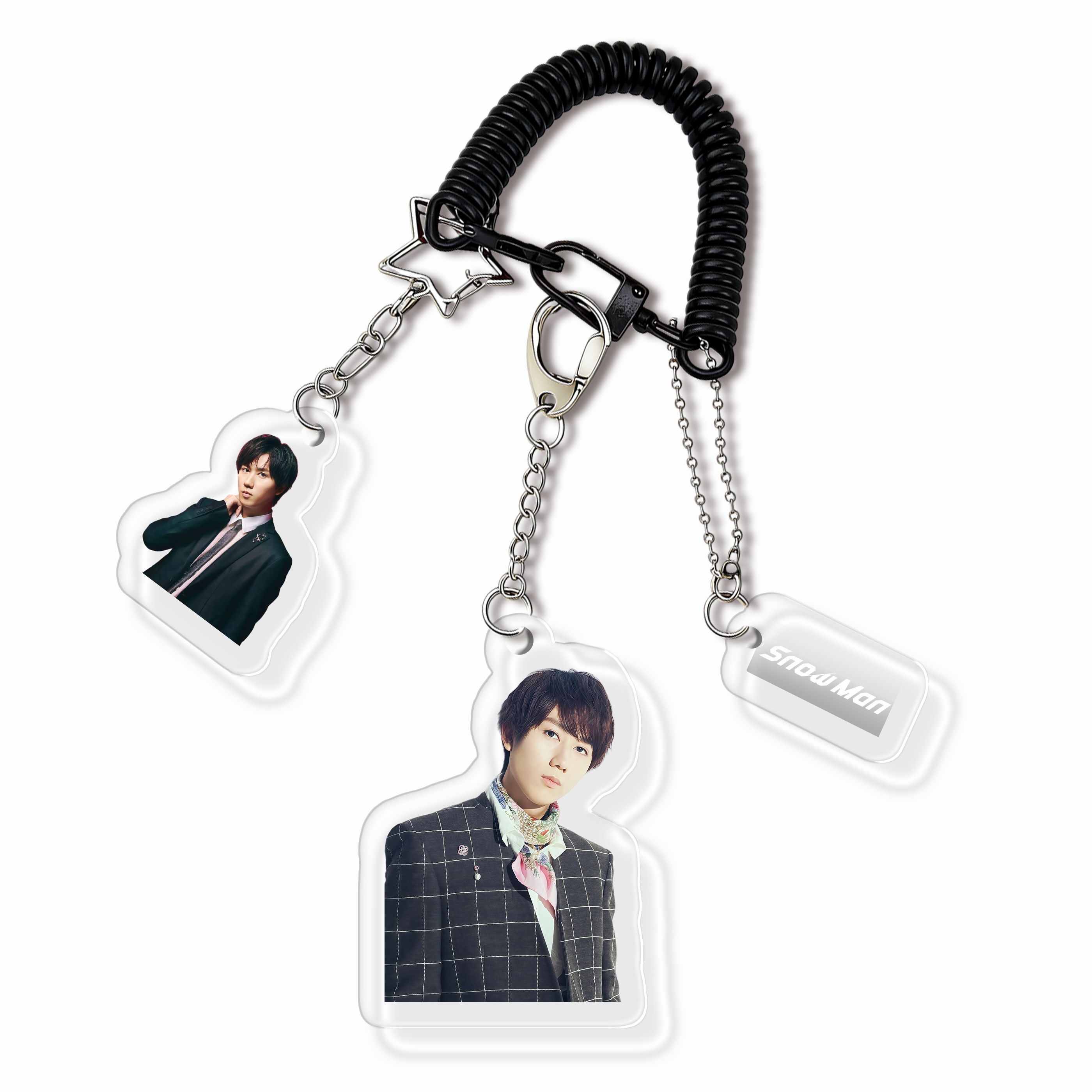 個人バージョン スパイラルコード付き アクリルキーホルダー 【Snow Man】