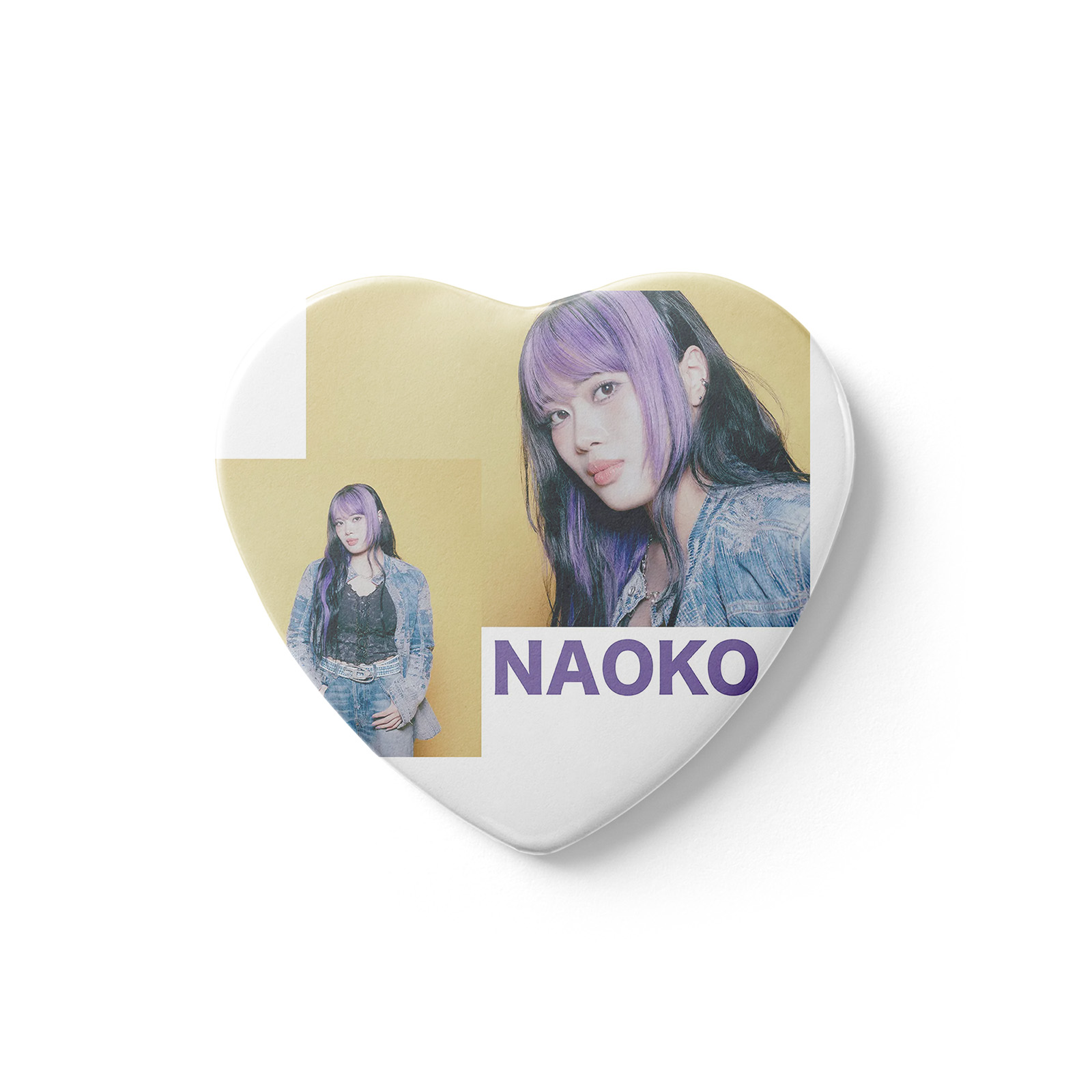 ハート缶バッジ【HANA】7種類