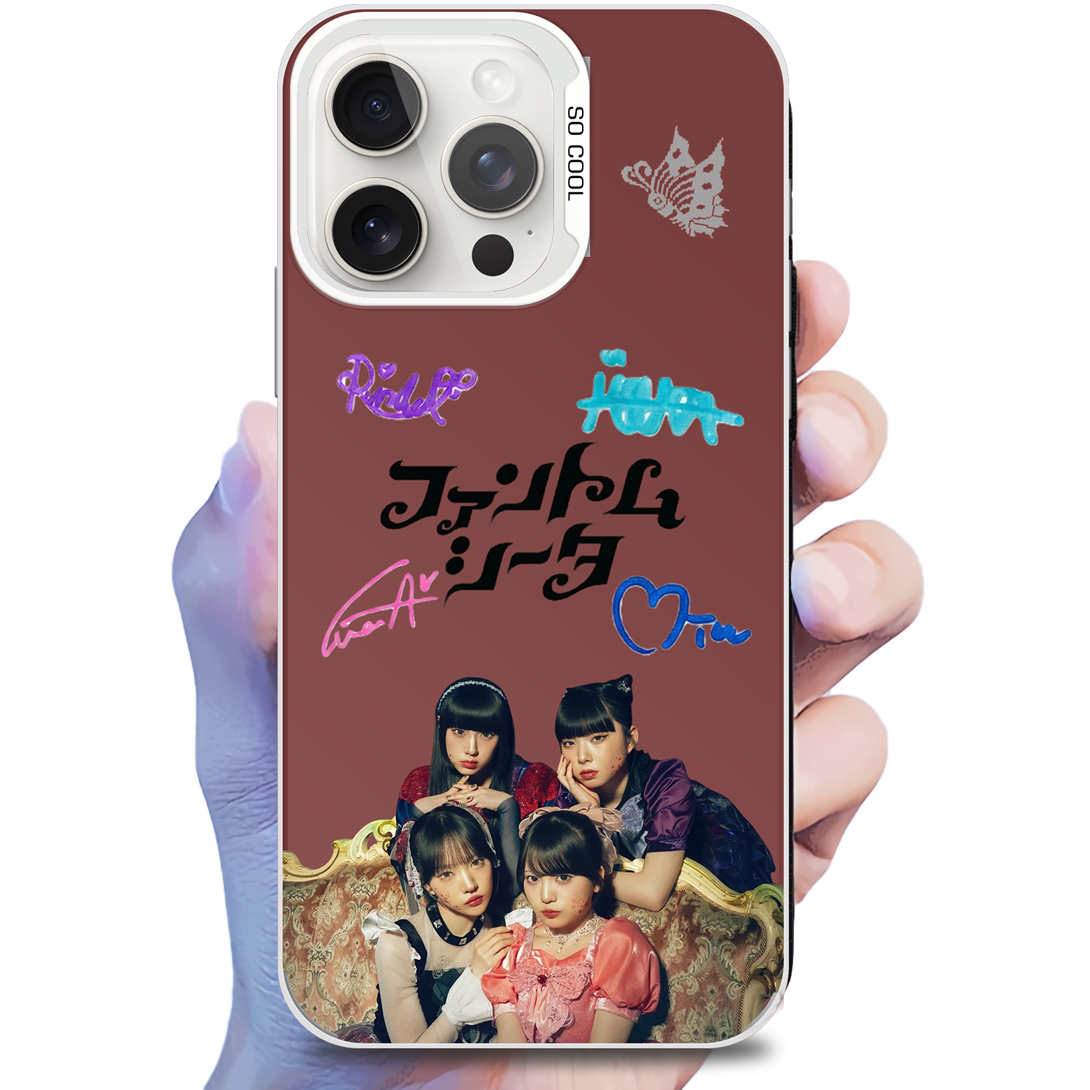 ミラースマホケース-銀【ファントムシータPhantom Siita】