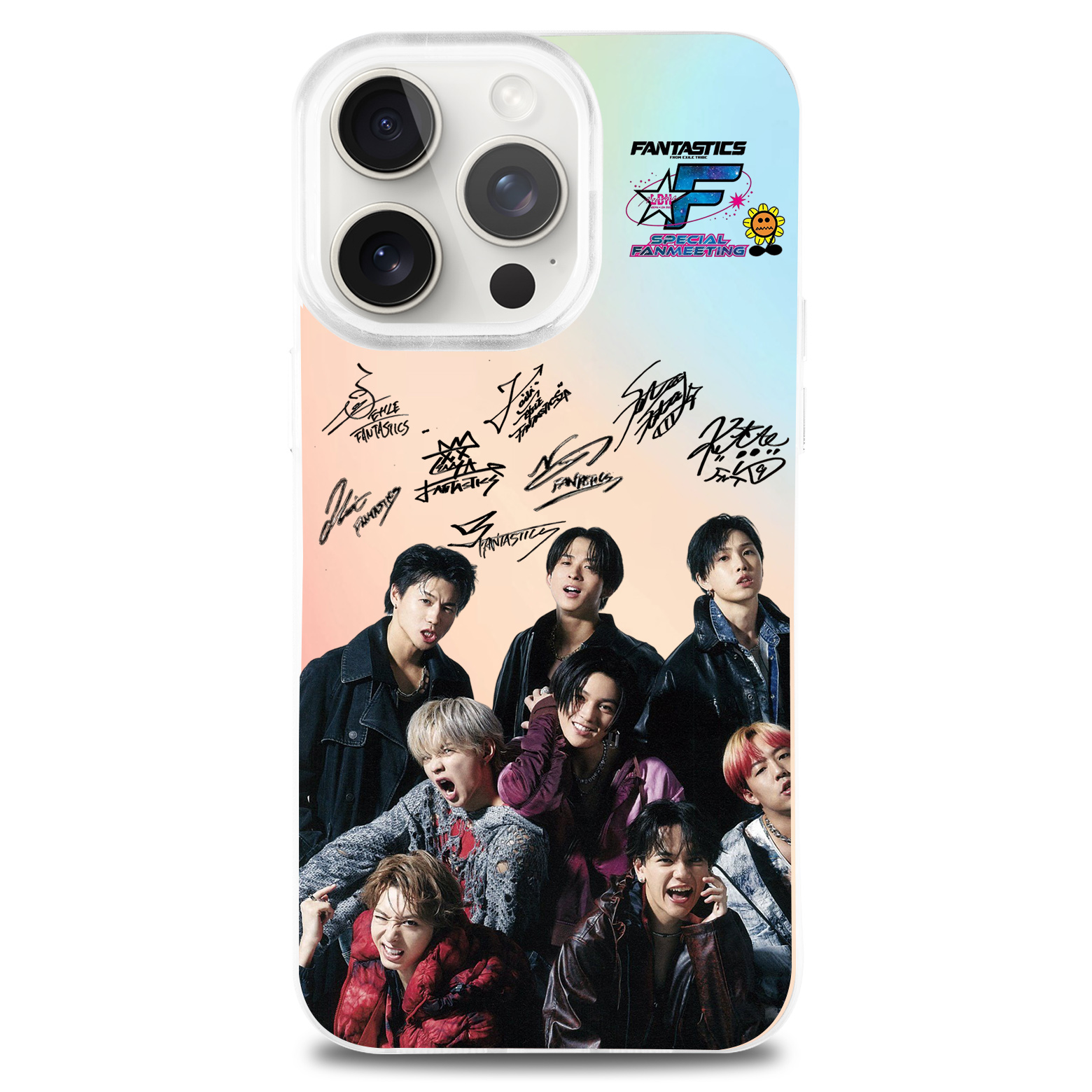 レーザーグラデーションスマートフォンケース【FANTASTICS/Cosmic Resonance】-YITOTO™推し活がもっと楽しくなる