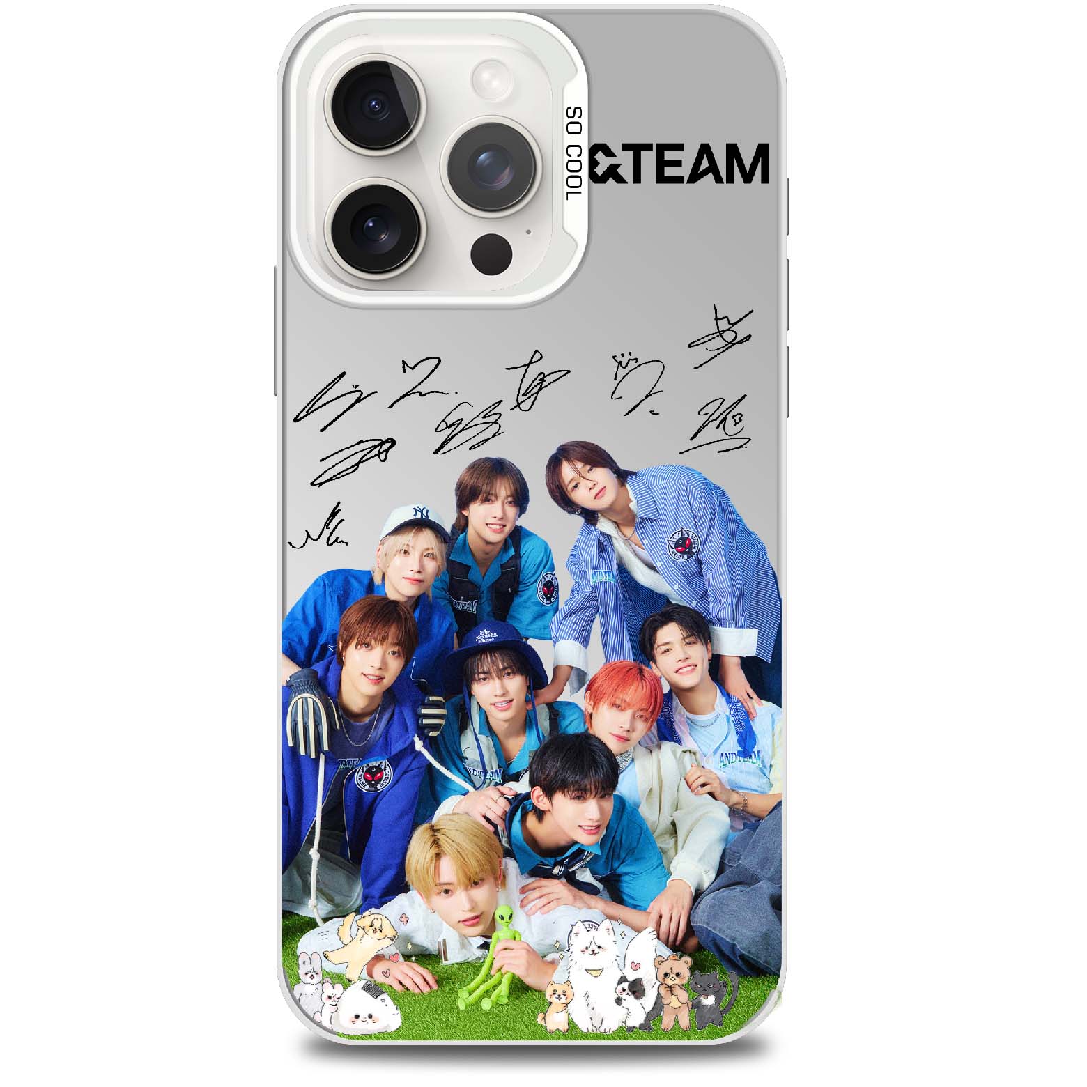 ミラースマホケース-銀【&TEAM/Back to Life】